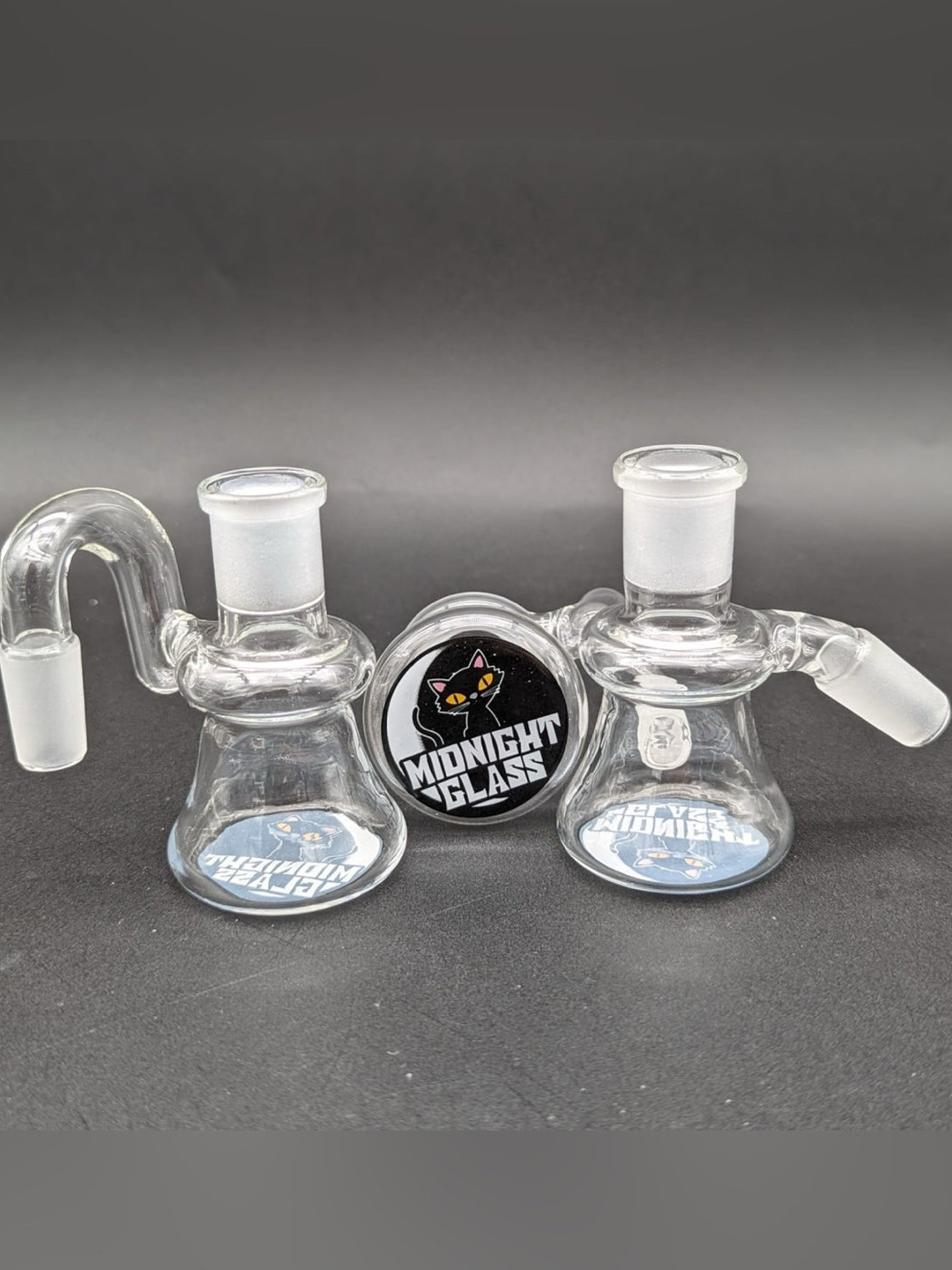 Preview pic of MIDNIGHT GLASS CLEAR DRY ASH CATCHER 14MM