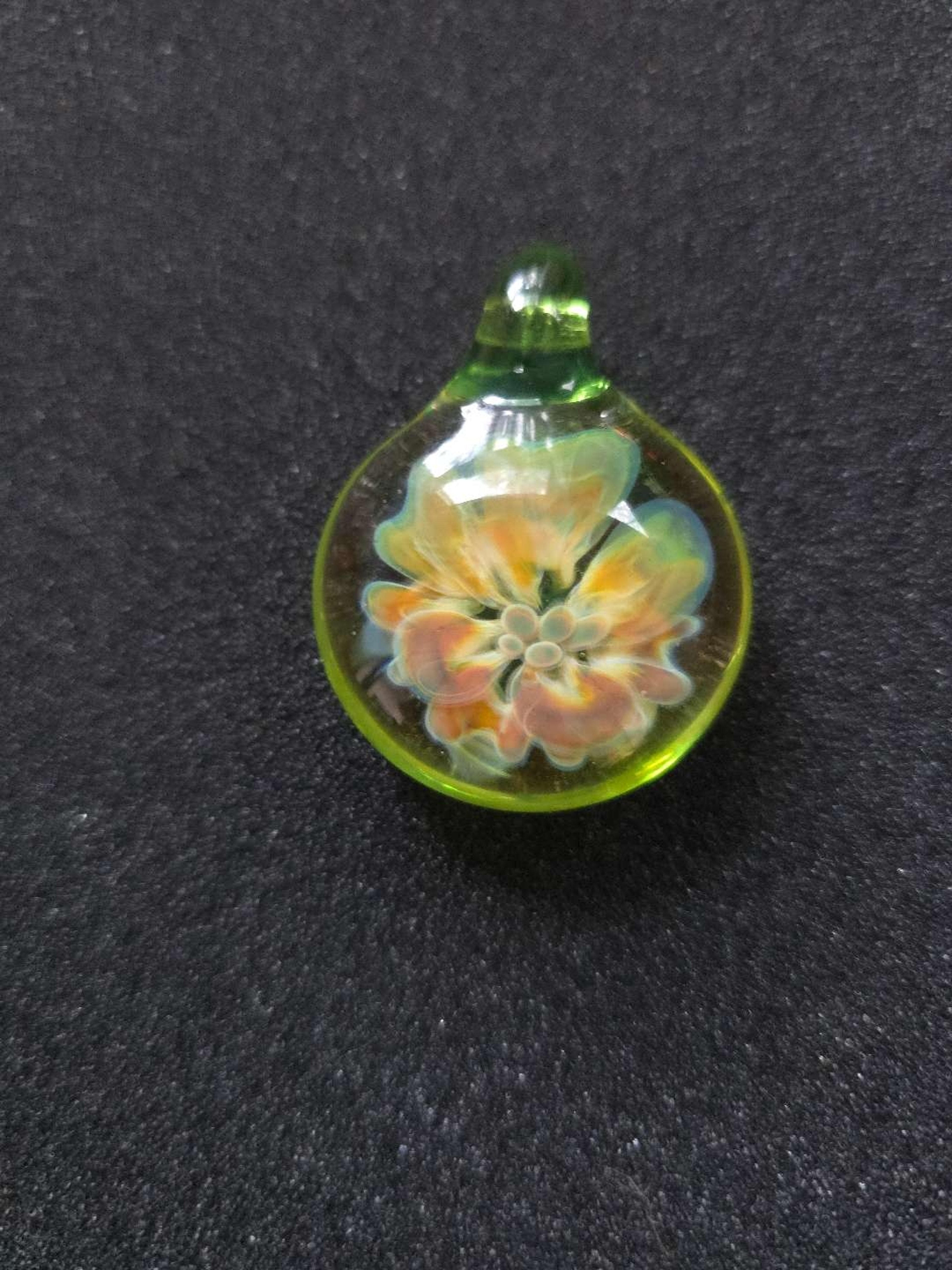 Preview pic of Akrius Glass Flower Implosion Pendant
