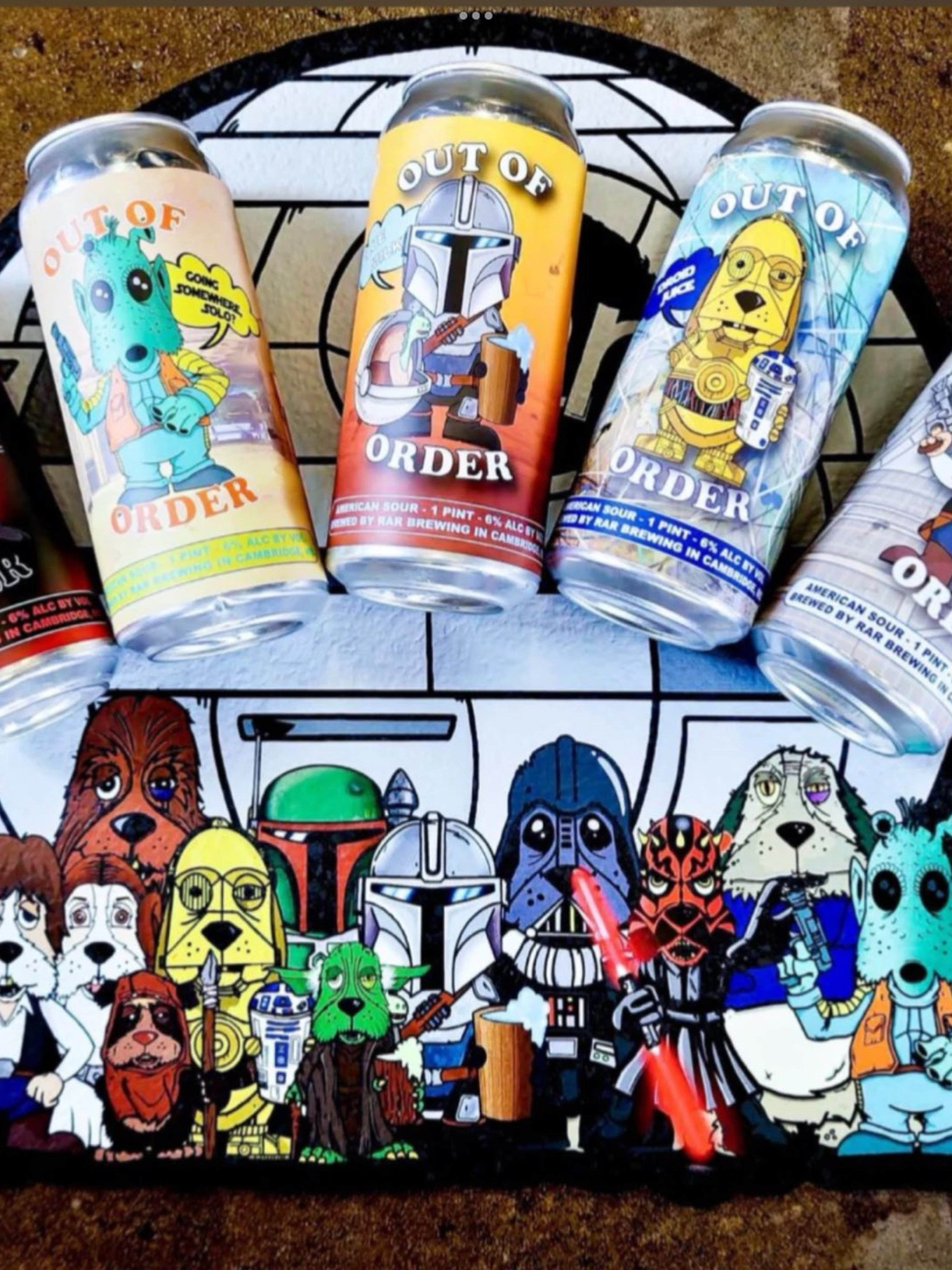 Preview pic of Rar Brewing Death Star & Characters Moodmat