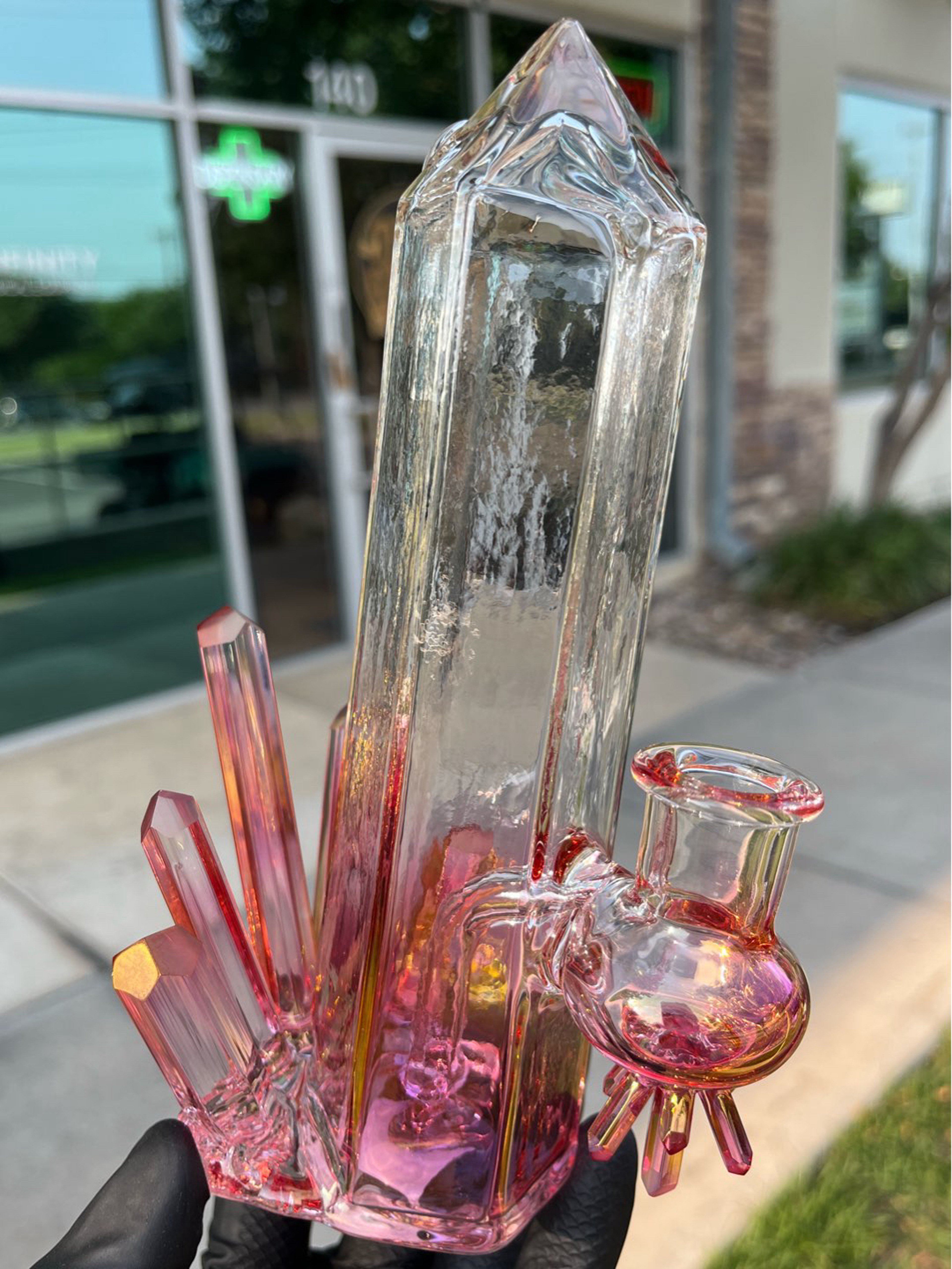 Digger Glass Crystal Cluster image 0