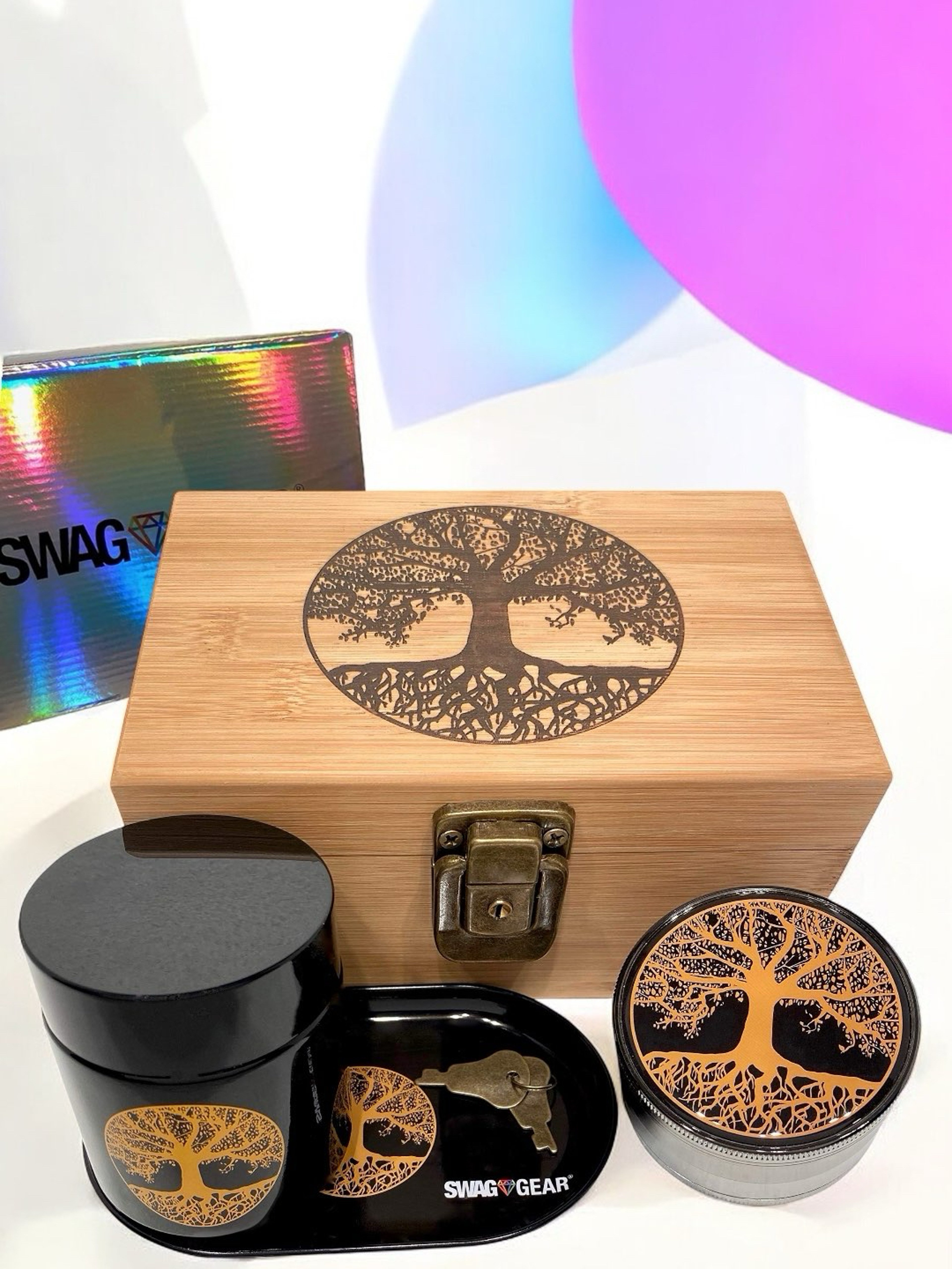 Preview pic of Tree of Life by Swag Gear Engraved Wooden Stash Box