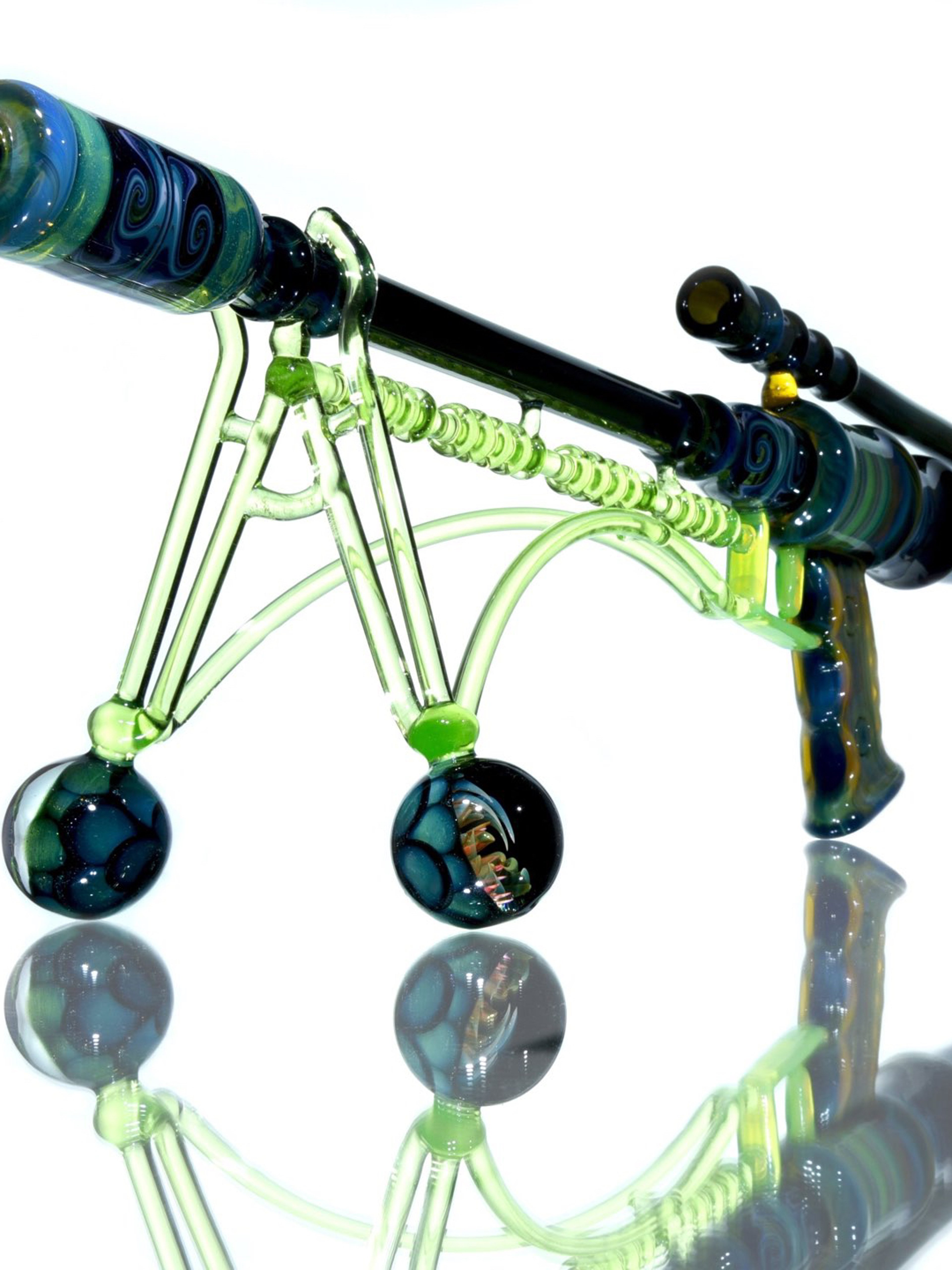 Preview pic of Darby x Eusheen - Collab Ray-gun Sniper Rifle with Marble Bipod - 14mm Female