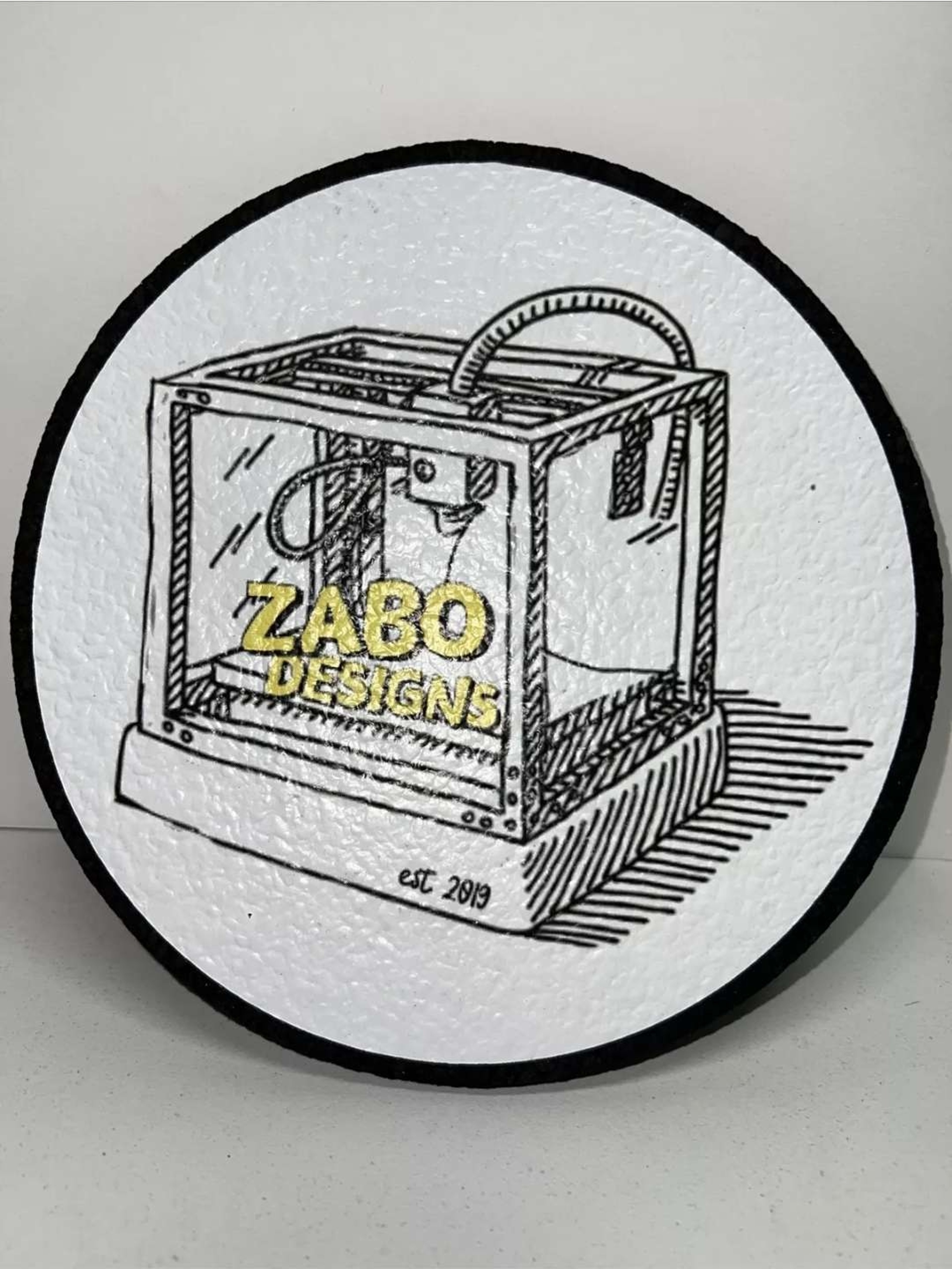 Preview pic of 8" Authentic Mood Mat Protective Pad For Glass Designed by Zabos Designs!