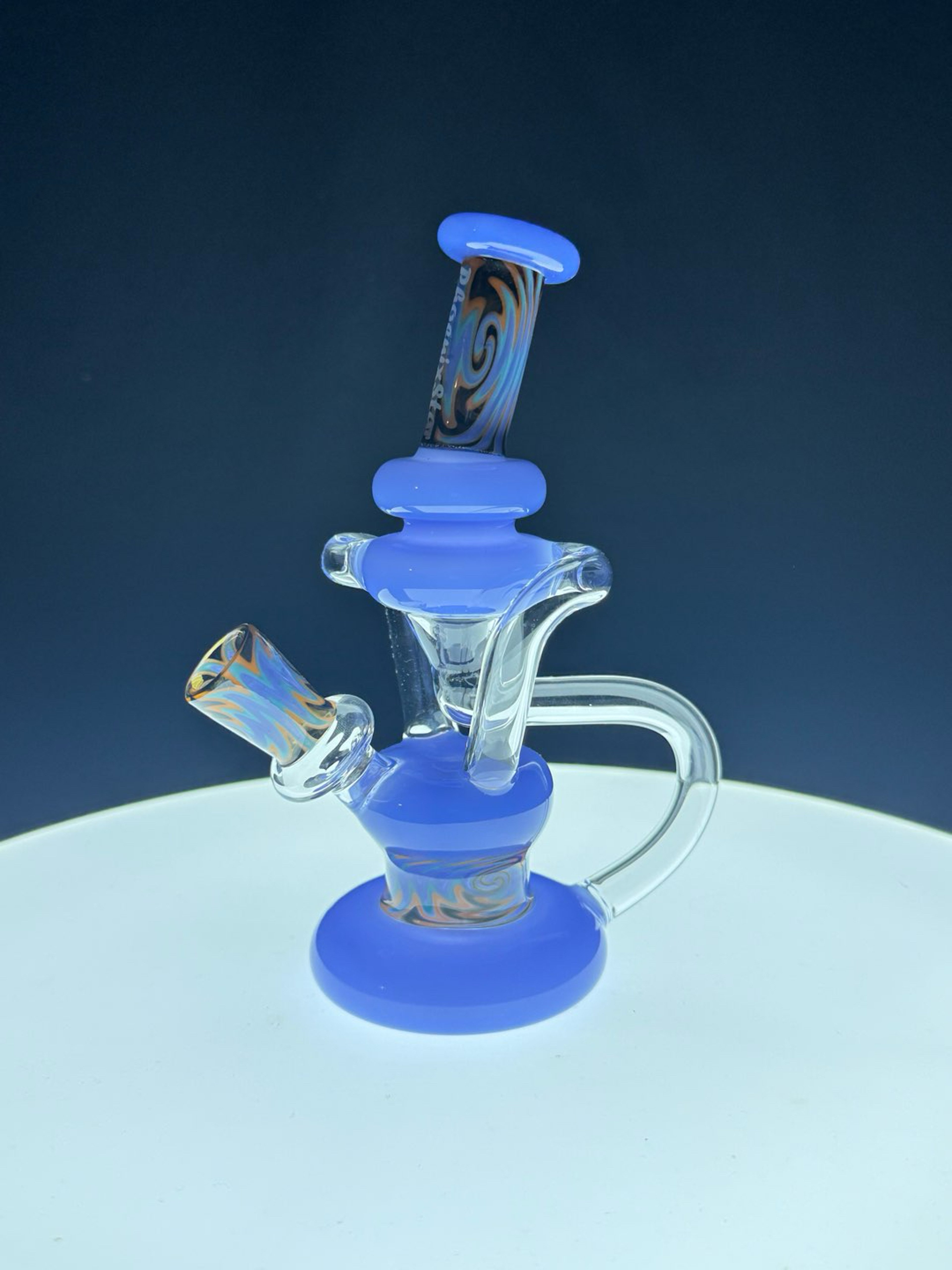 Preview pic of 7” Blue WigWag Dual Arm PhoenixStar Recycler