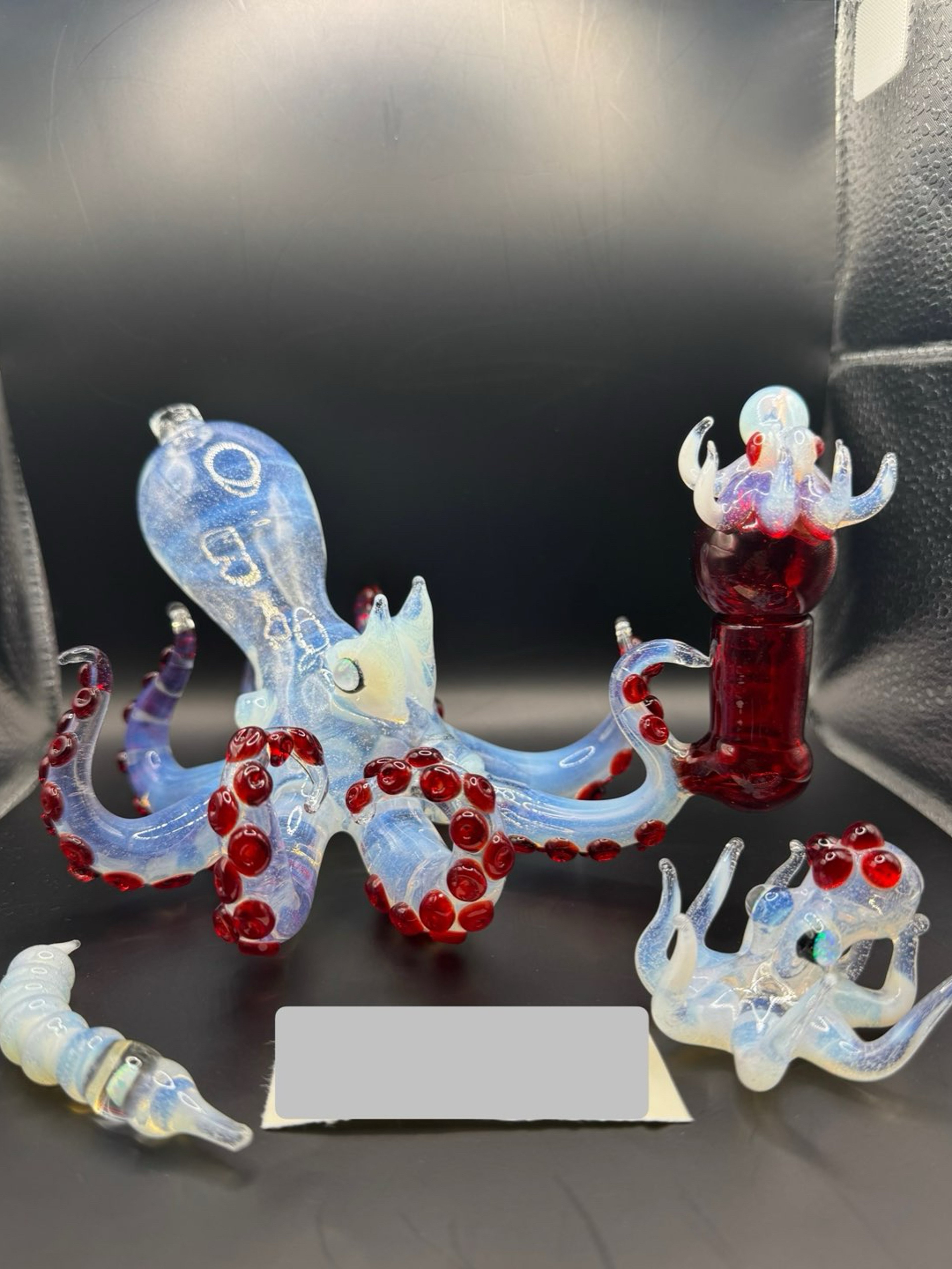 Izzy the glass blow Octopus set image 0
