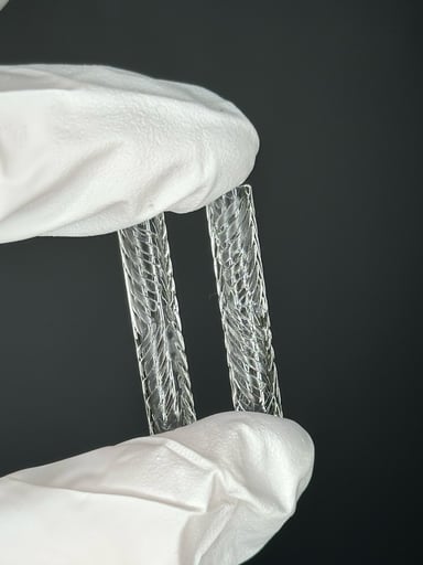 Preview pic of Medium Hollow Etched Pillar 2 pack