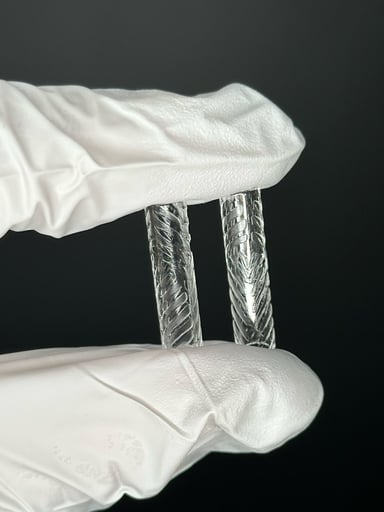 Preview pic of Small Hollow Etched Pillar 2 pack