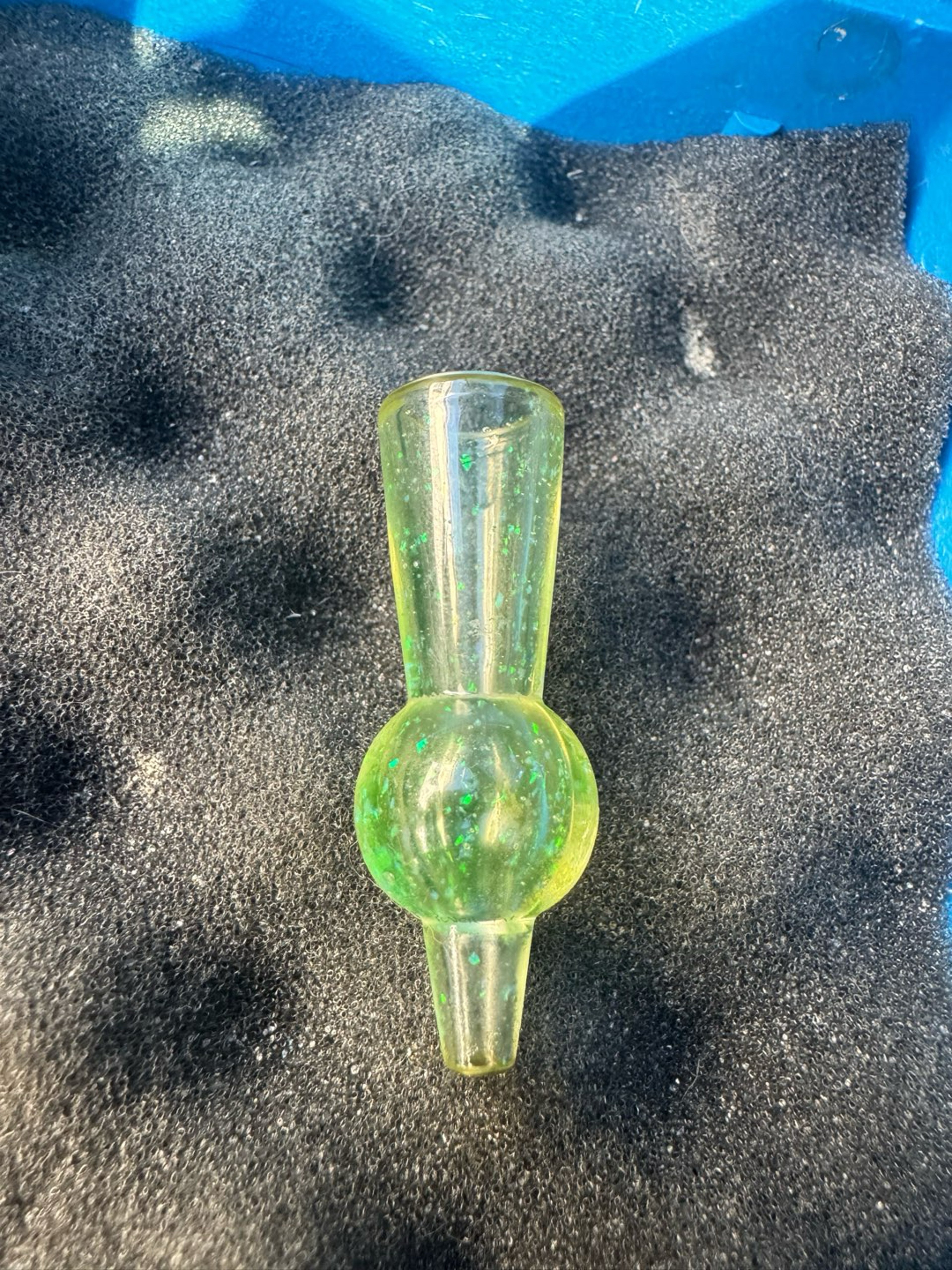 Preview pic of Power pat Puffco cap 20mm green crushed opal