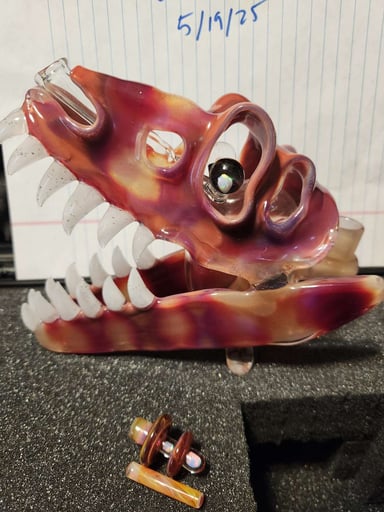 Preview pic of Slurm t Rex skull. Beautiful color.