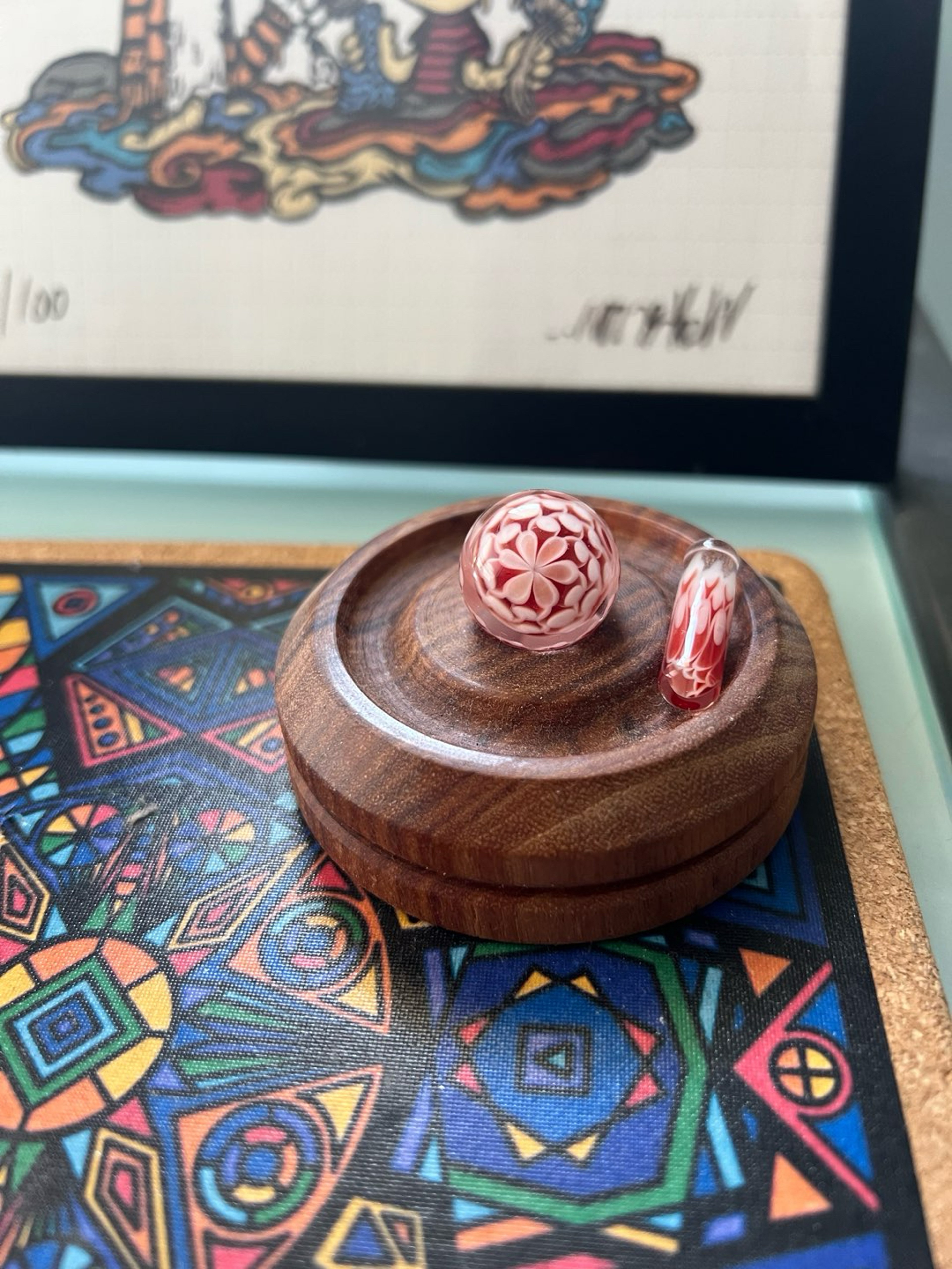 Preview pic of Faltermeier glass marble + pillar