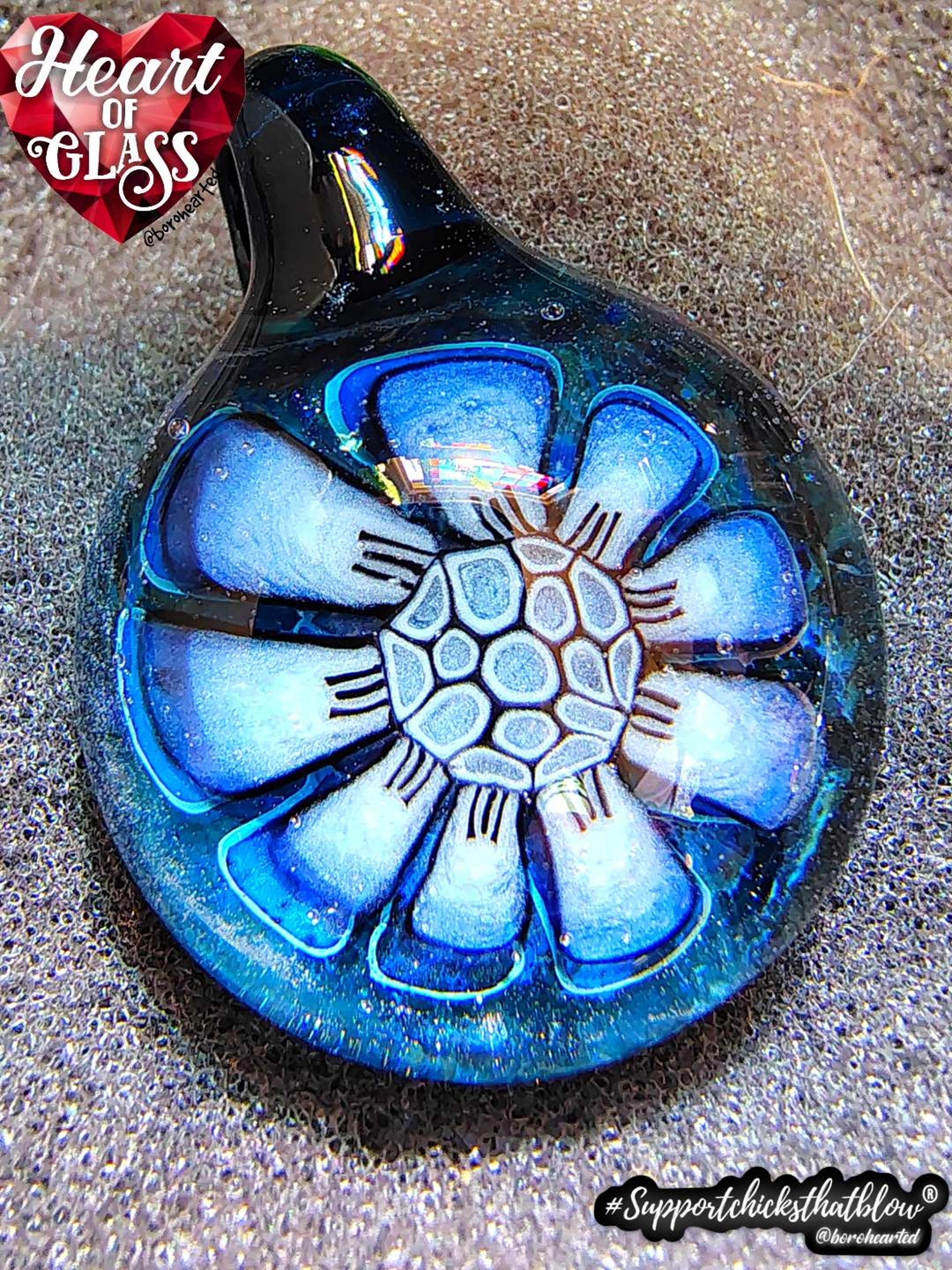 Preview pic of Flower murrine pendant