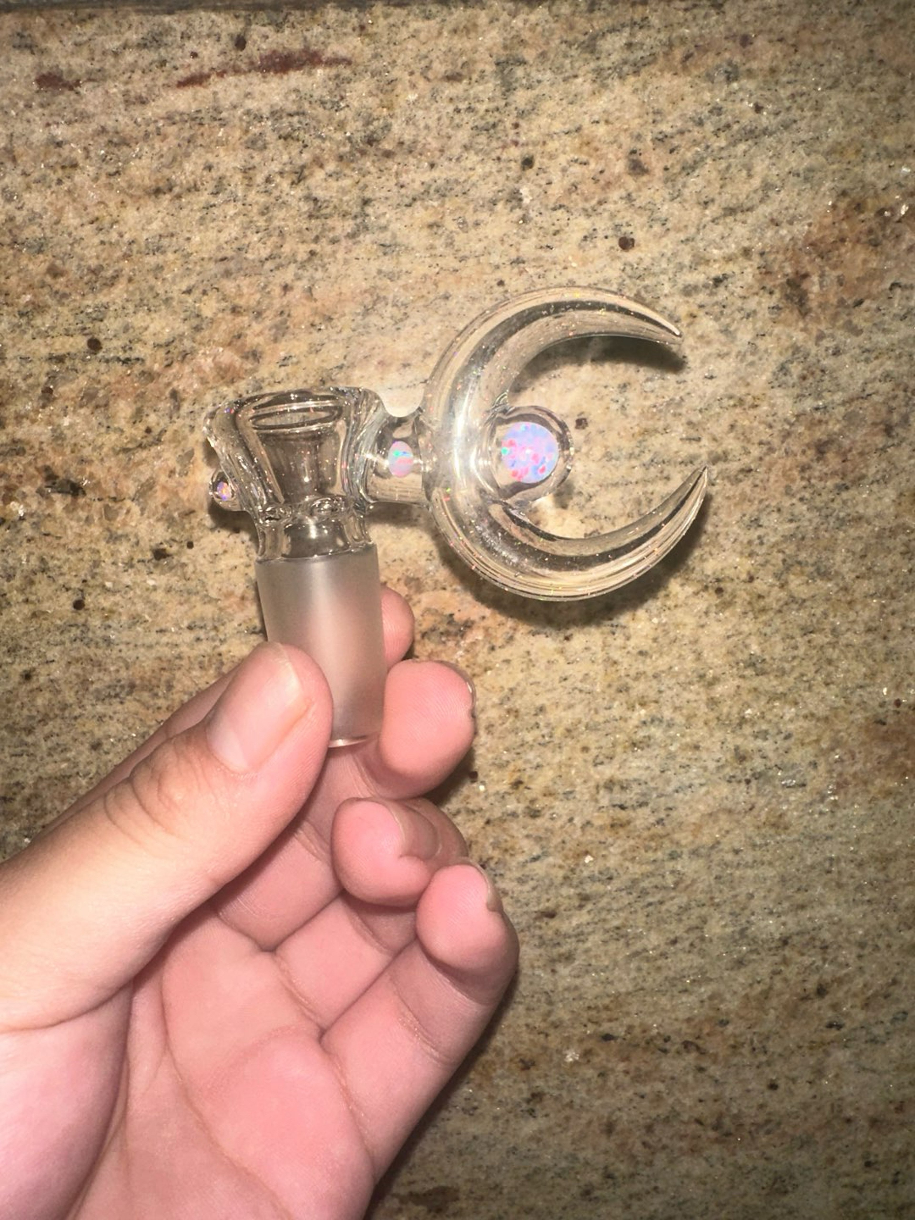 Preview pic of El mollo Crushed Opal Crescent slide 🌙