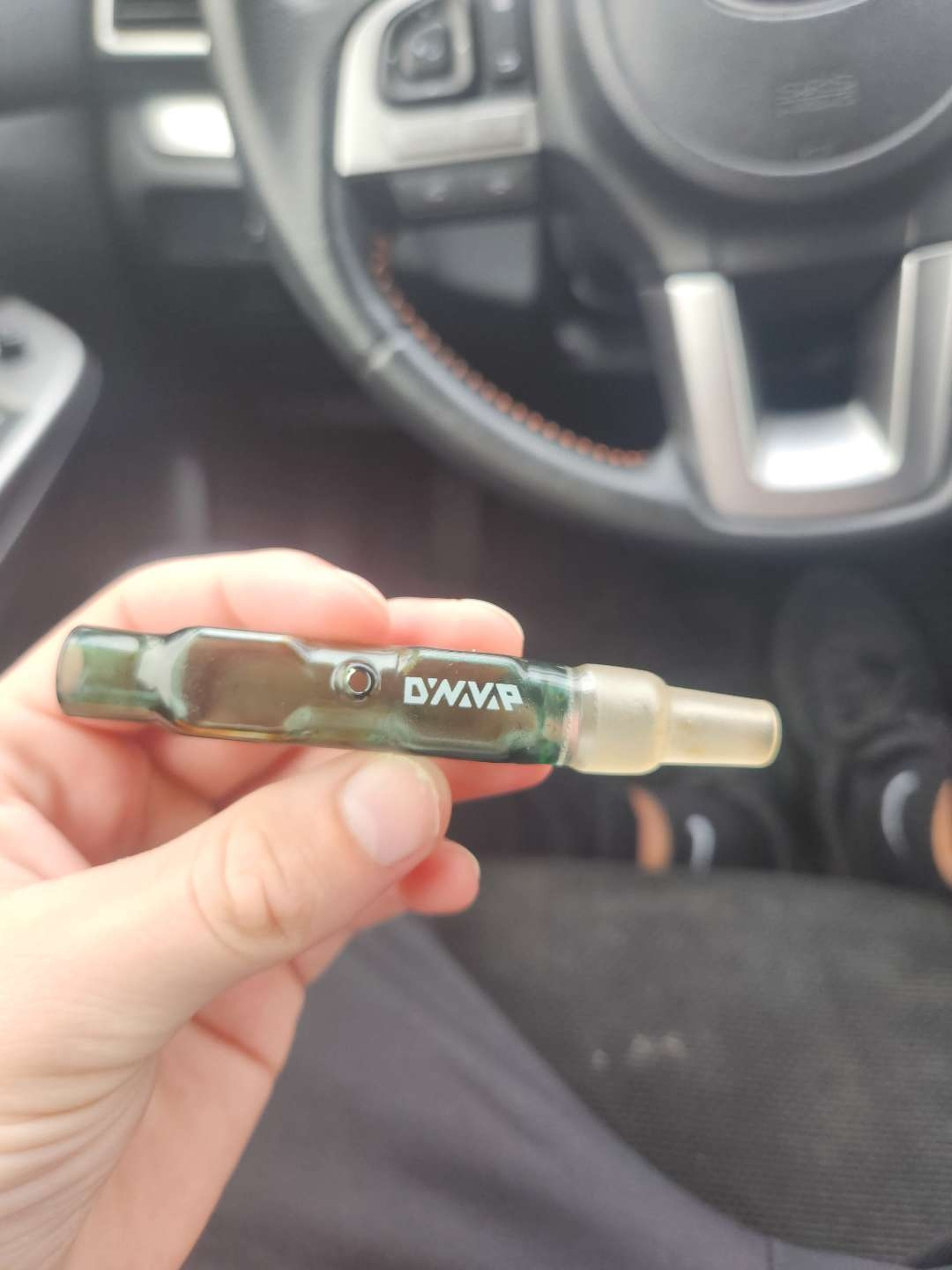Preview pic of Dynavap "icecube" in teal. 14mm glass body