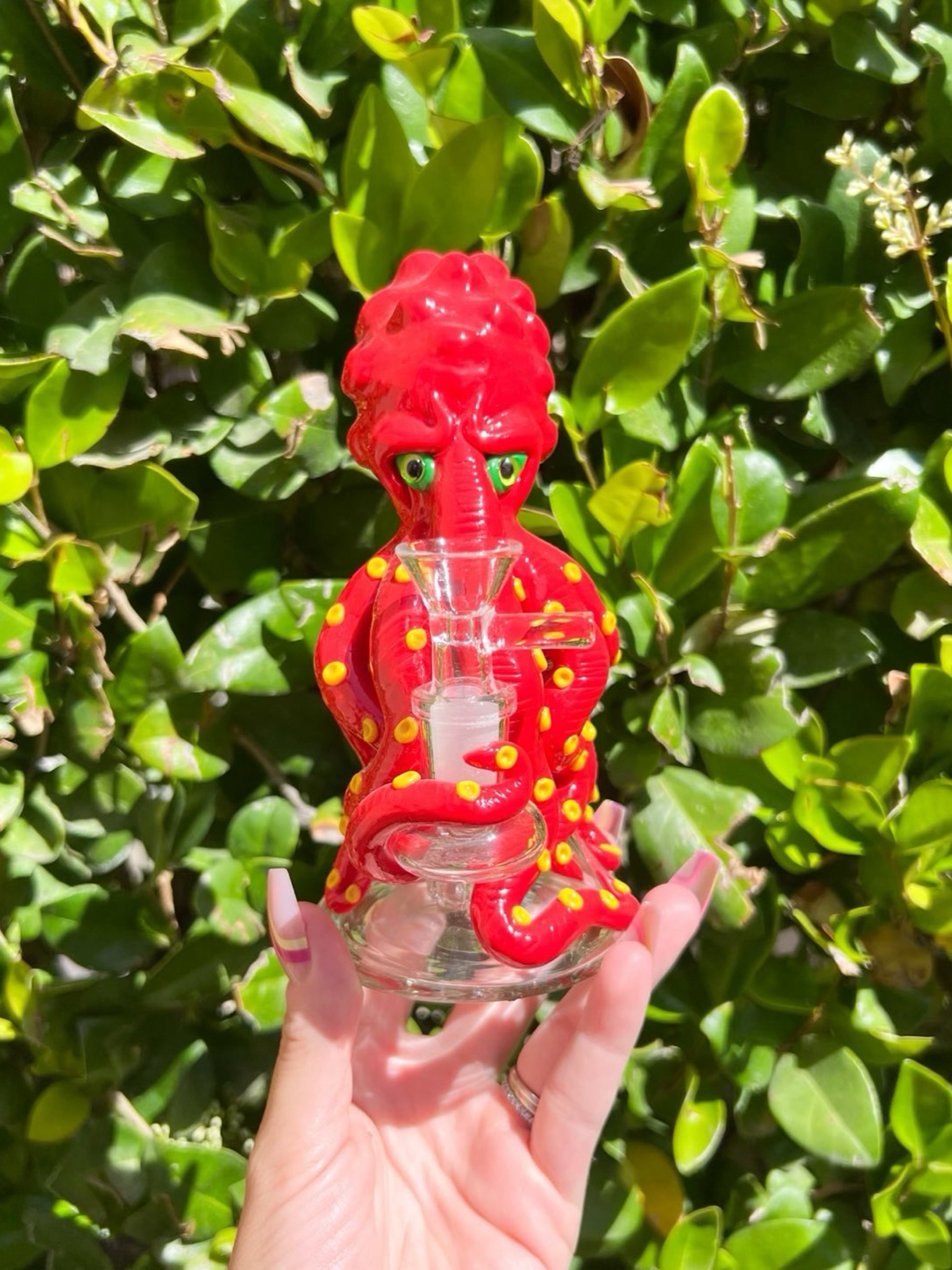 Preview pic of Red Octopus 7 Inch Water Pipe