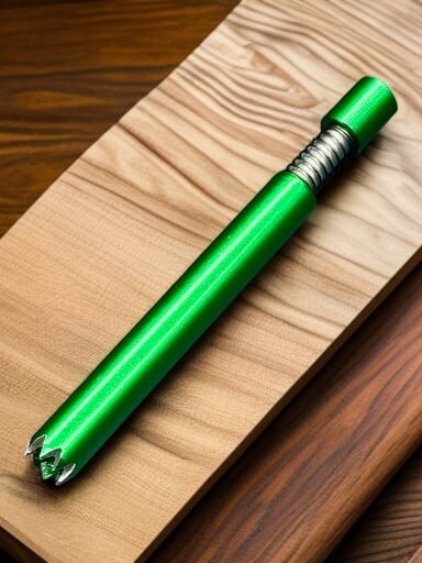 Preview pic of Green Self-Cleaning One Hitter Pipe with Grinder Tip – 3” (1 Piece)