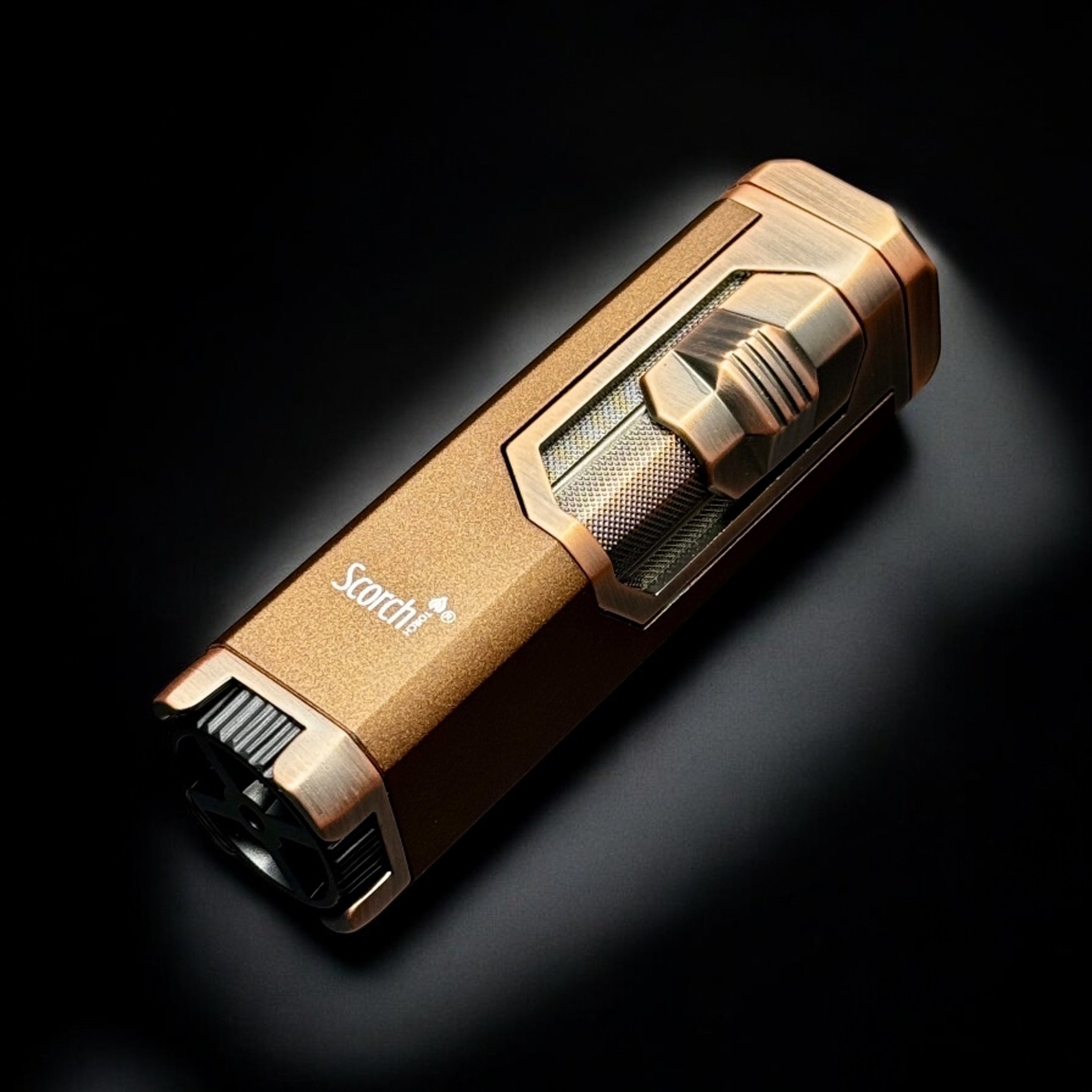 Preview pic of Scorch Torch 61660-1 – Quad Flame Butane Torch Lighter (Brown Bronze)