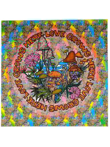 Preview pic of Vincent Gordon “Love Grows Here” Blotter Print