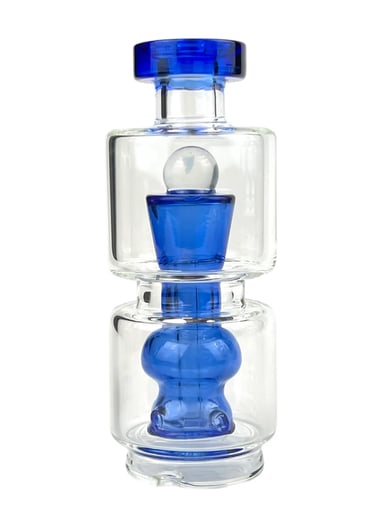 Preview pic of Cobalt Blue Opal Mushroom Attachment for Puffco Peak