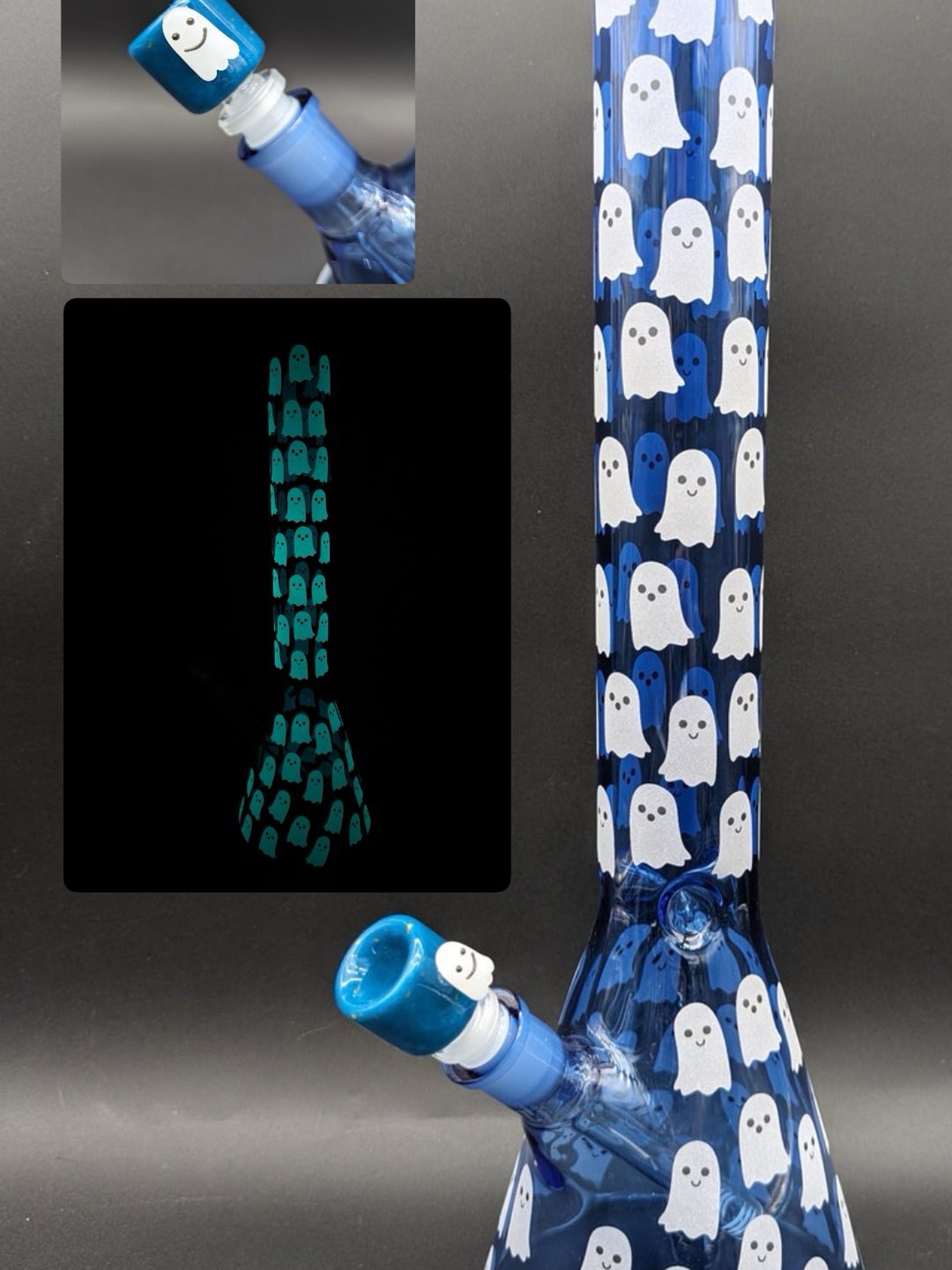 Preview pic of NO RESERVE - 18” GLOW IN THE DARK GHOST BEAKER
