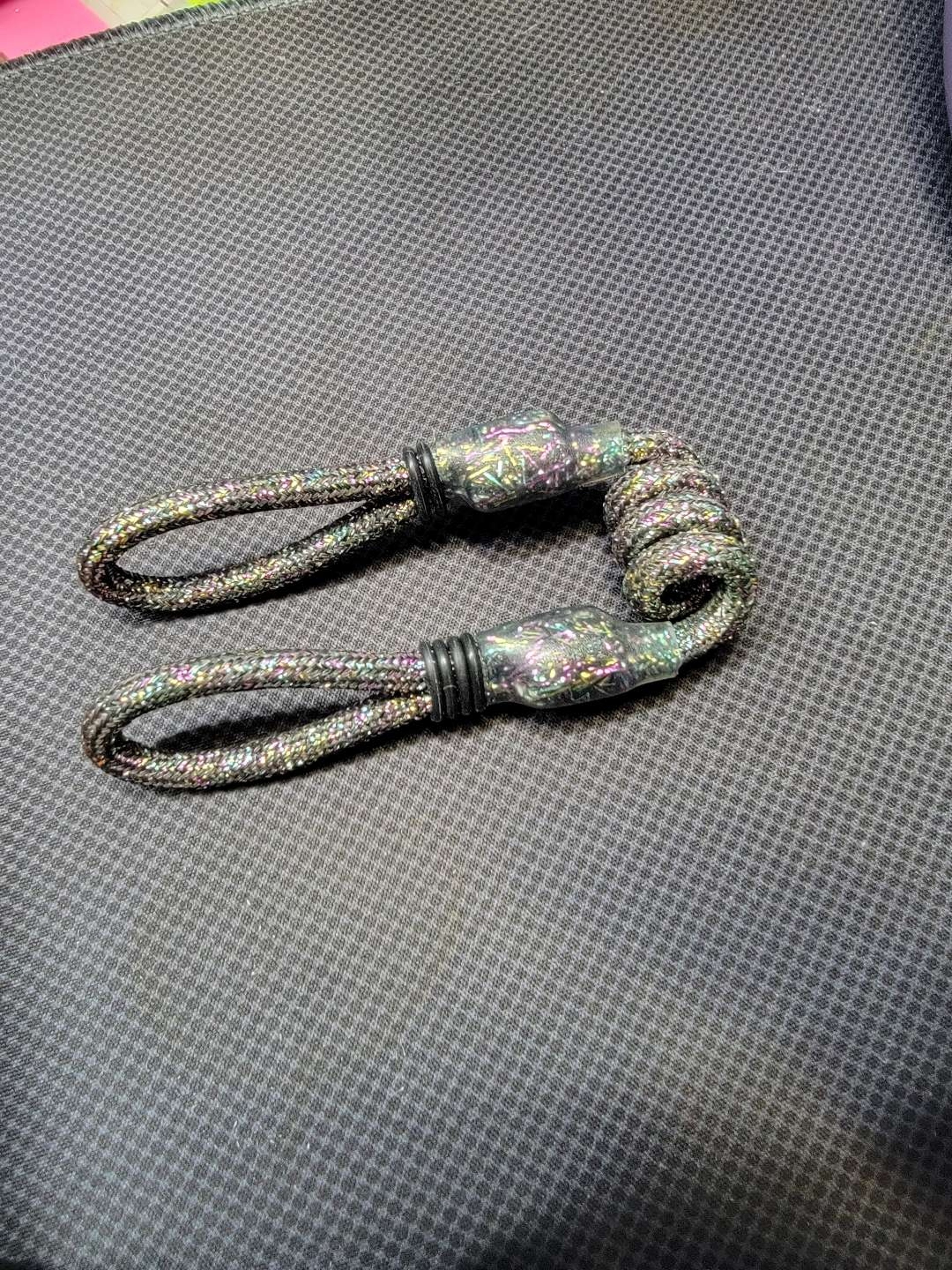 Preview pic of Tuff tethers black crushed opal for puffco peak pro