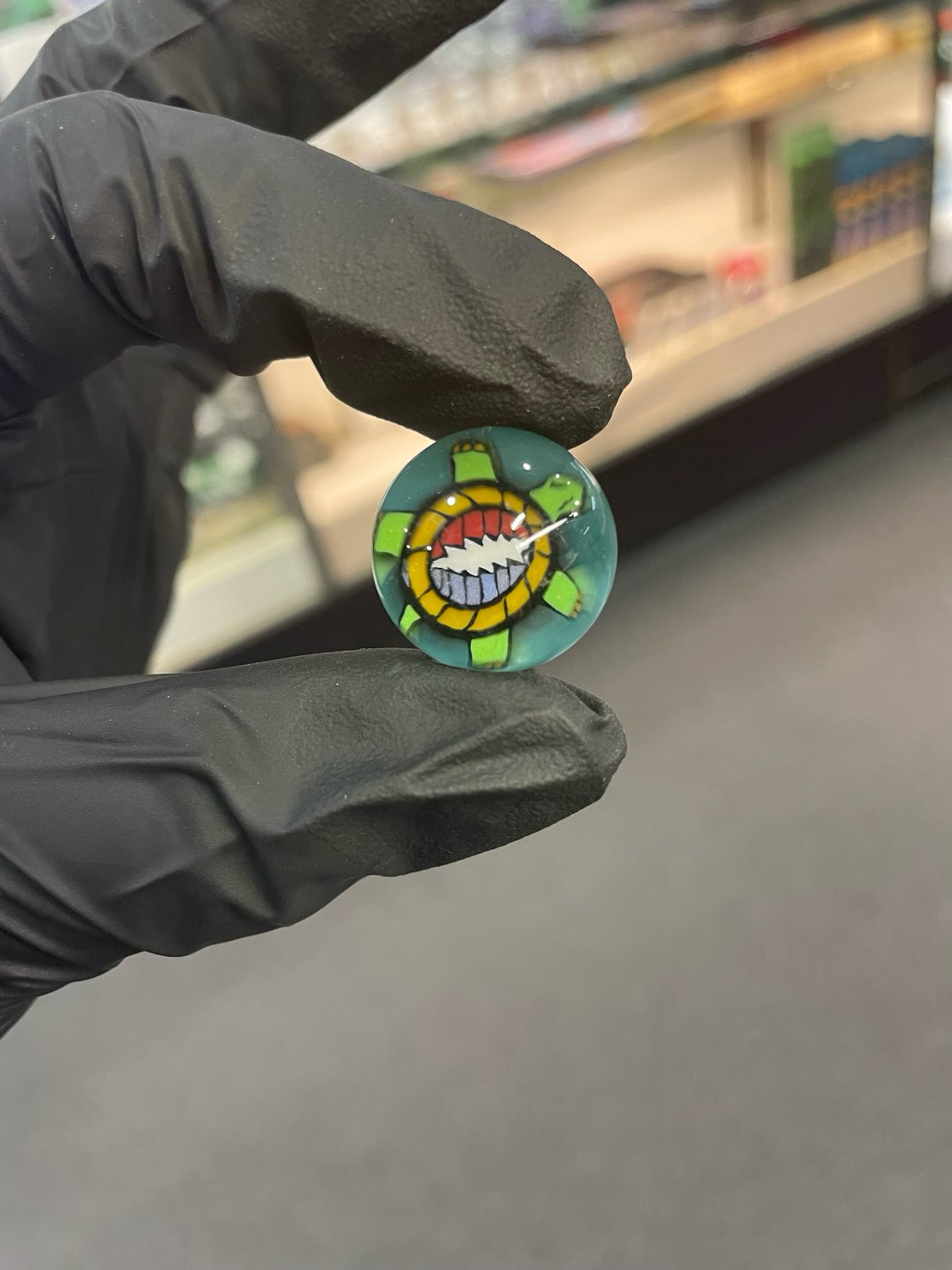 Preview pic of Willstar Glass Millie Marble Grateful Dead Turtle