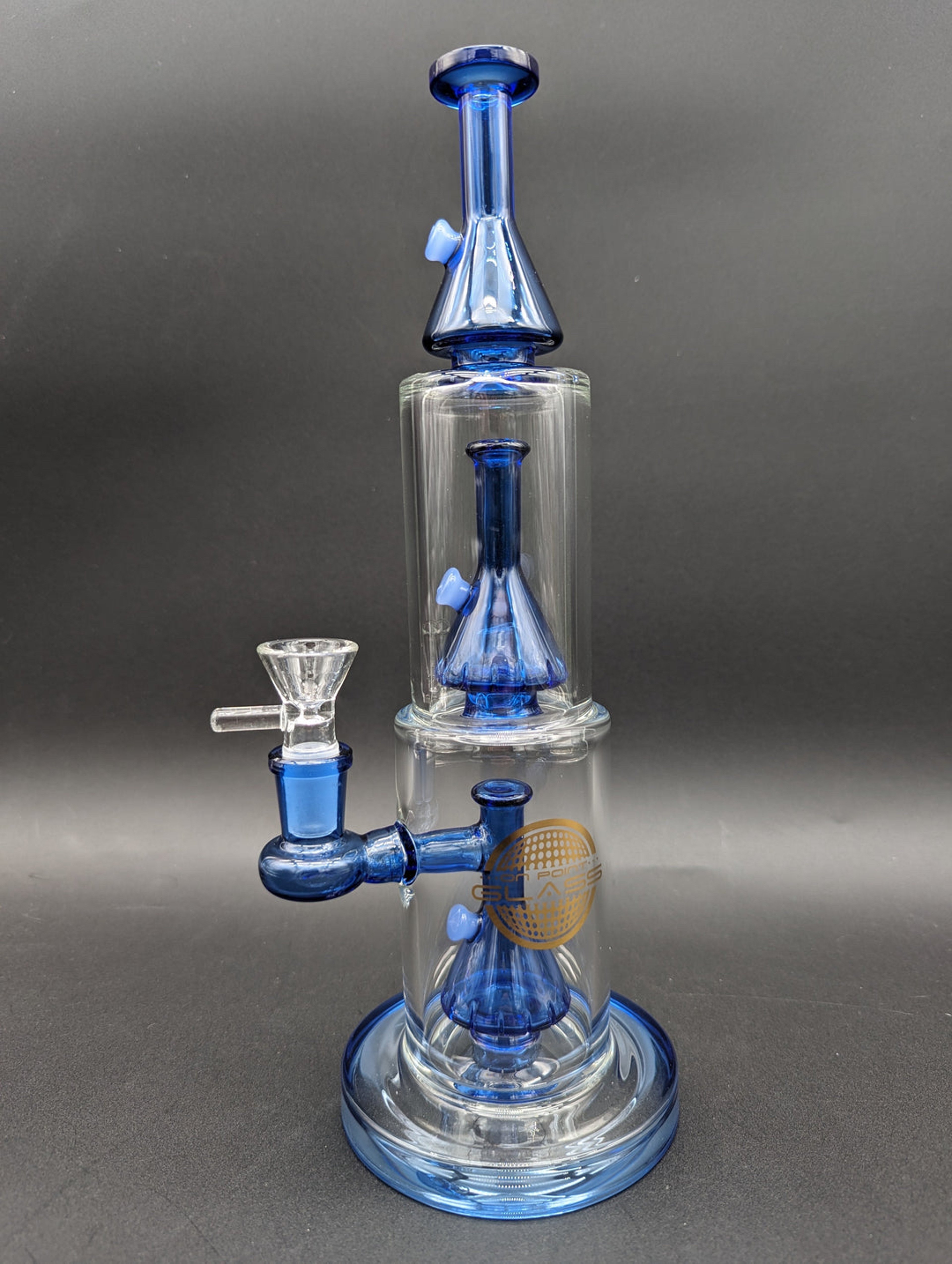 Preview pic of NO RESERVE - ON POINT GLASS - PREMIUM TWIN BEAKER TUBE