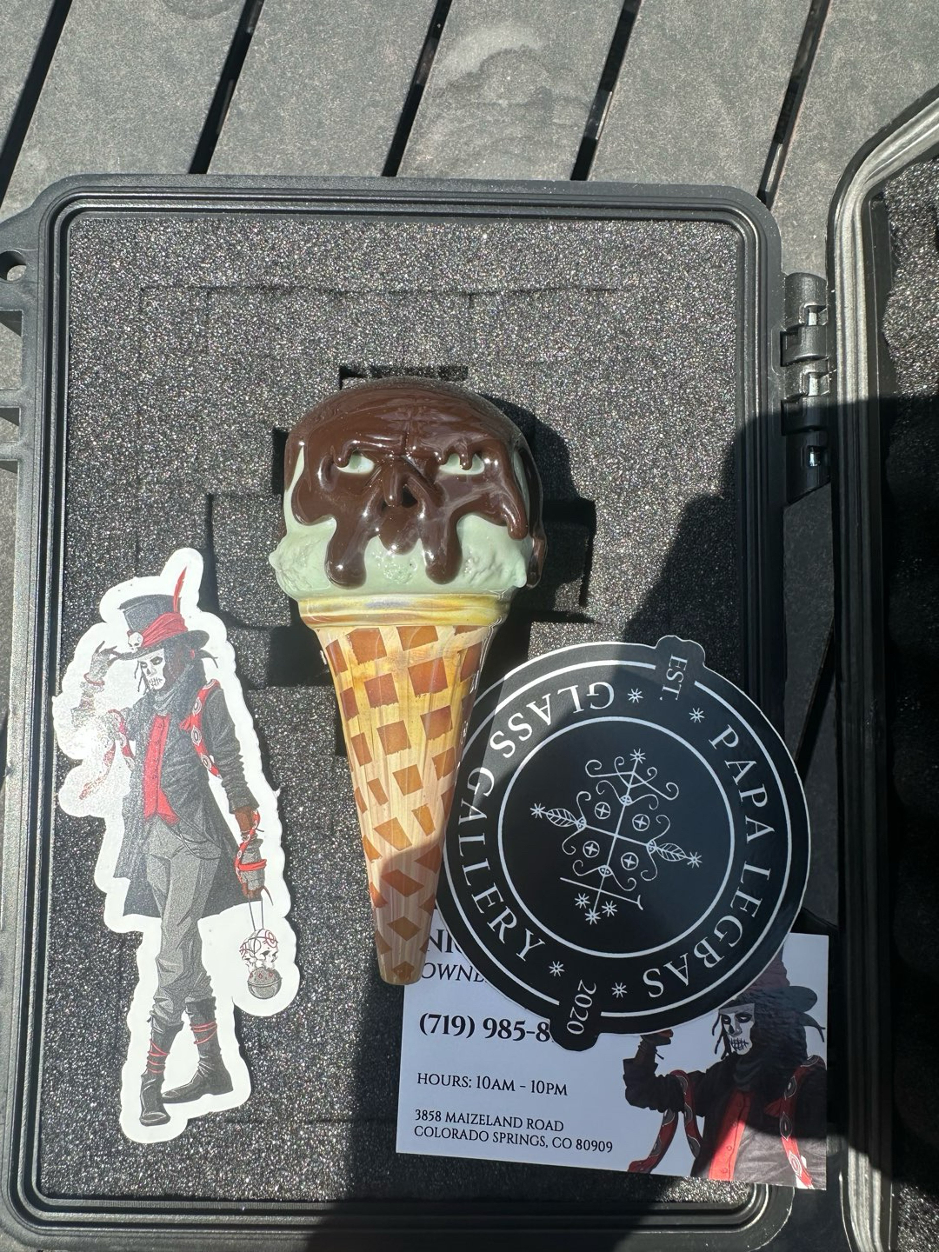 Preview pic of Grime glass x Big Tom glass dry pipe collab