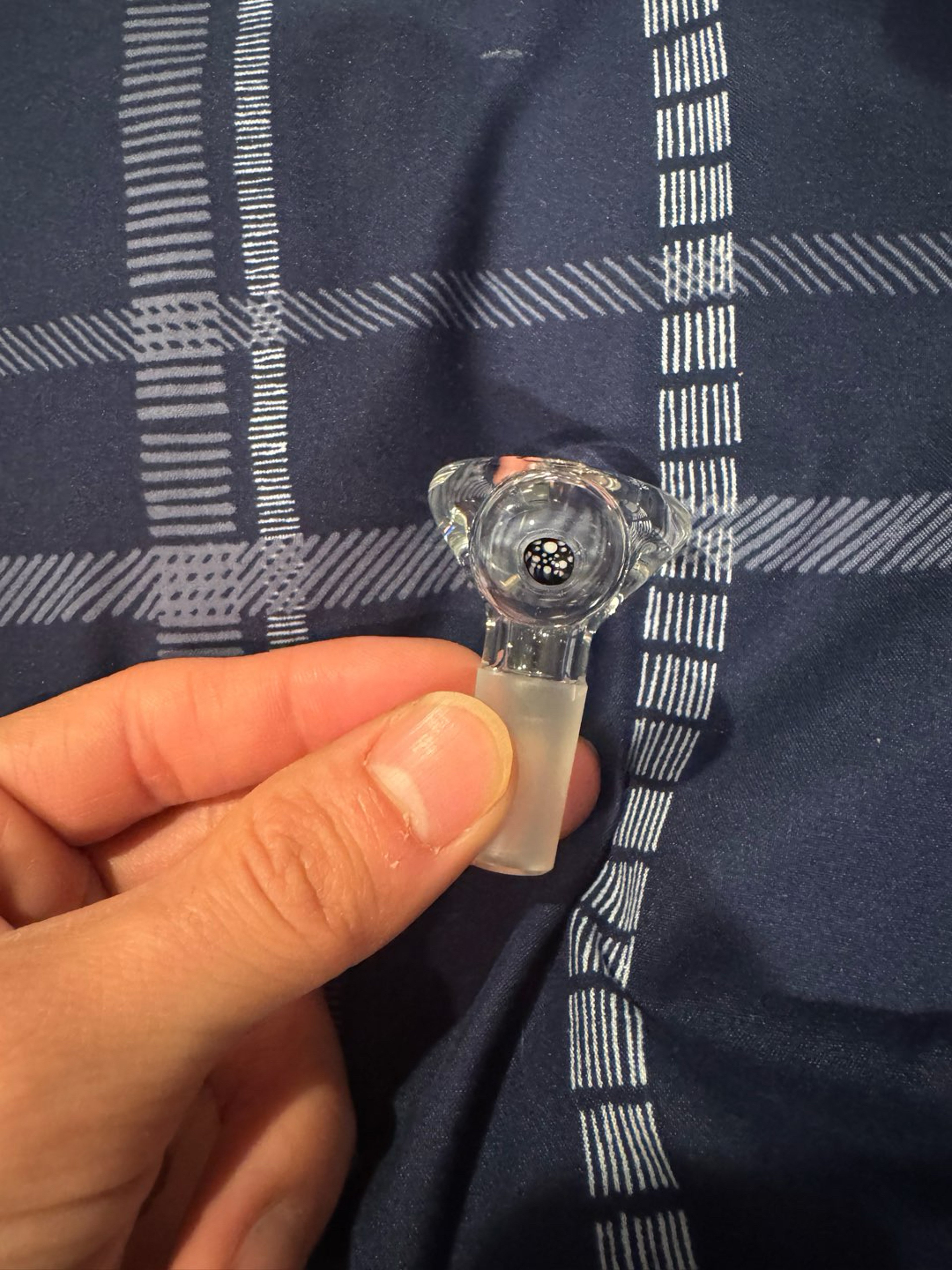Preview pic of Clear Swiss Perc 14mm marble slide