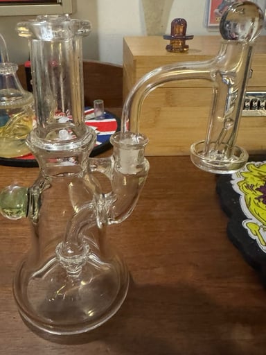 Preview pic of InZane 10MM Mini Rig Banger Hanger with Terporium Control Tower