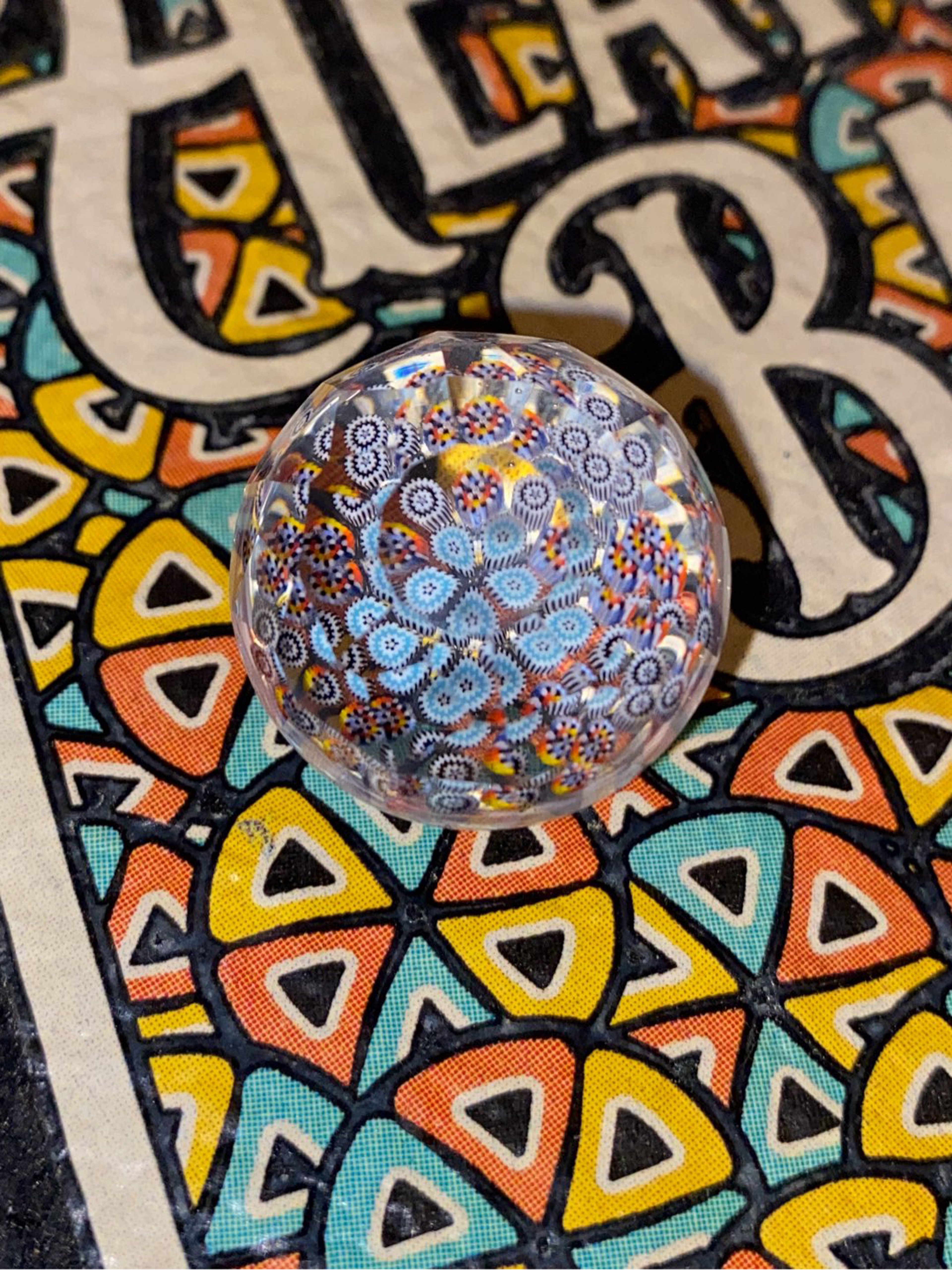 Preview pic of Mr Facet x Future Glass Art (Ben Birney) Faceted Millie Marble