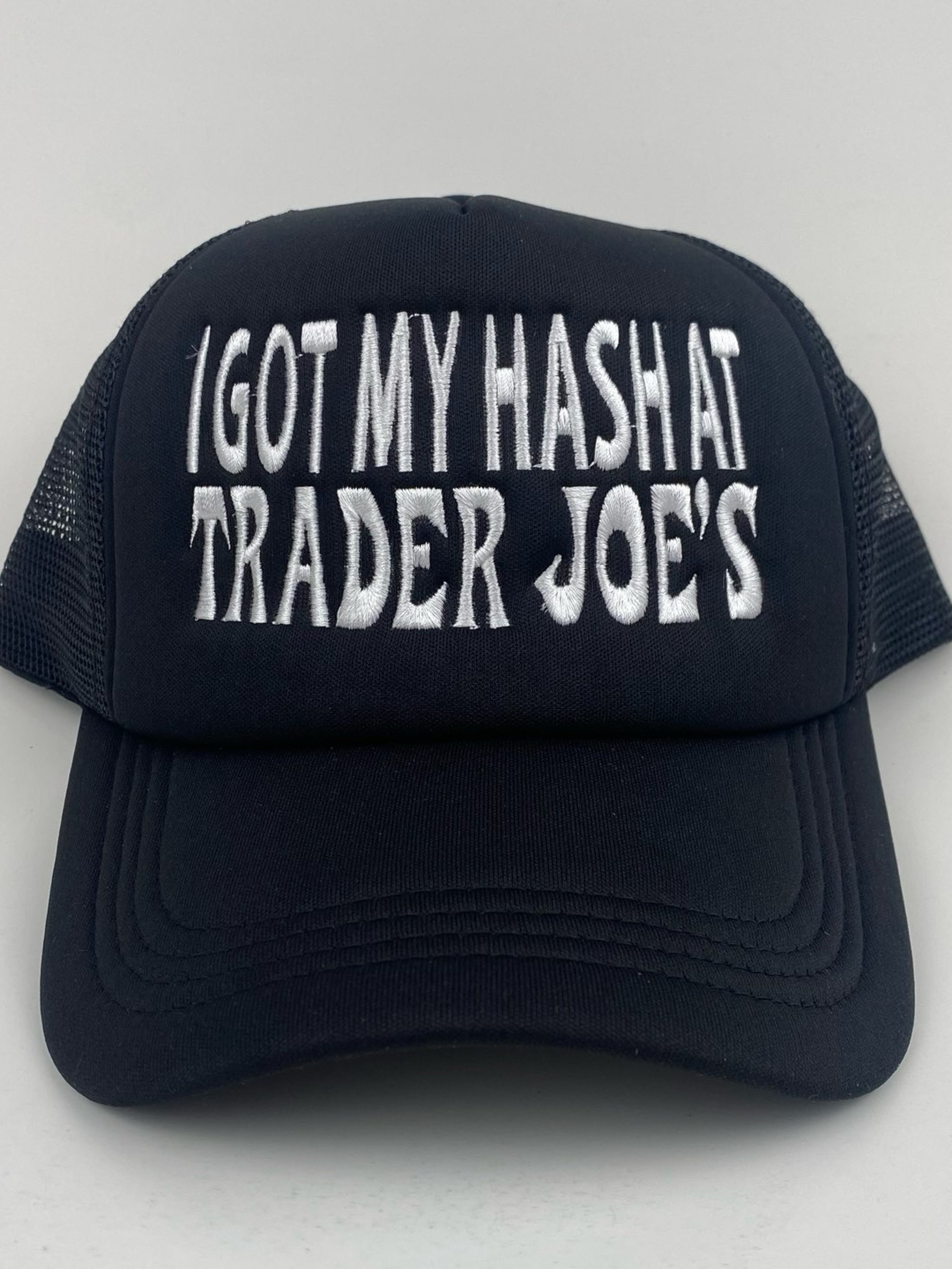 Preview pic of “I Got My Hash At Trader Joe’s” Adult Classic SnapBack Trucker Hat