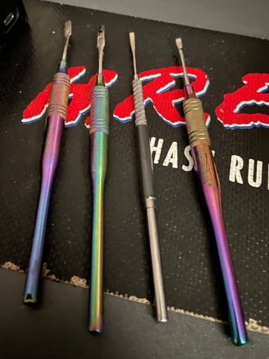 Preview pic of 4 dab tools (3 Anodized Skilletools)   + Flexy, Skilletools bundle!