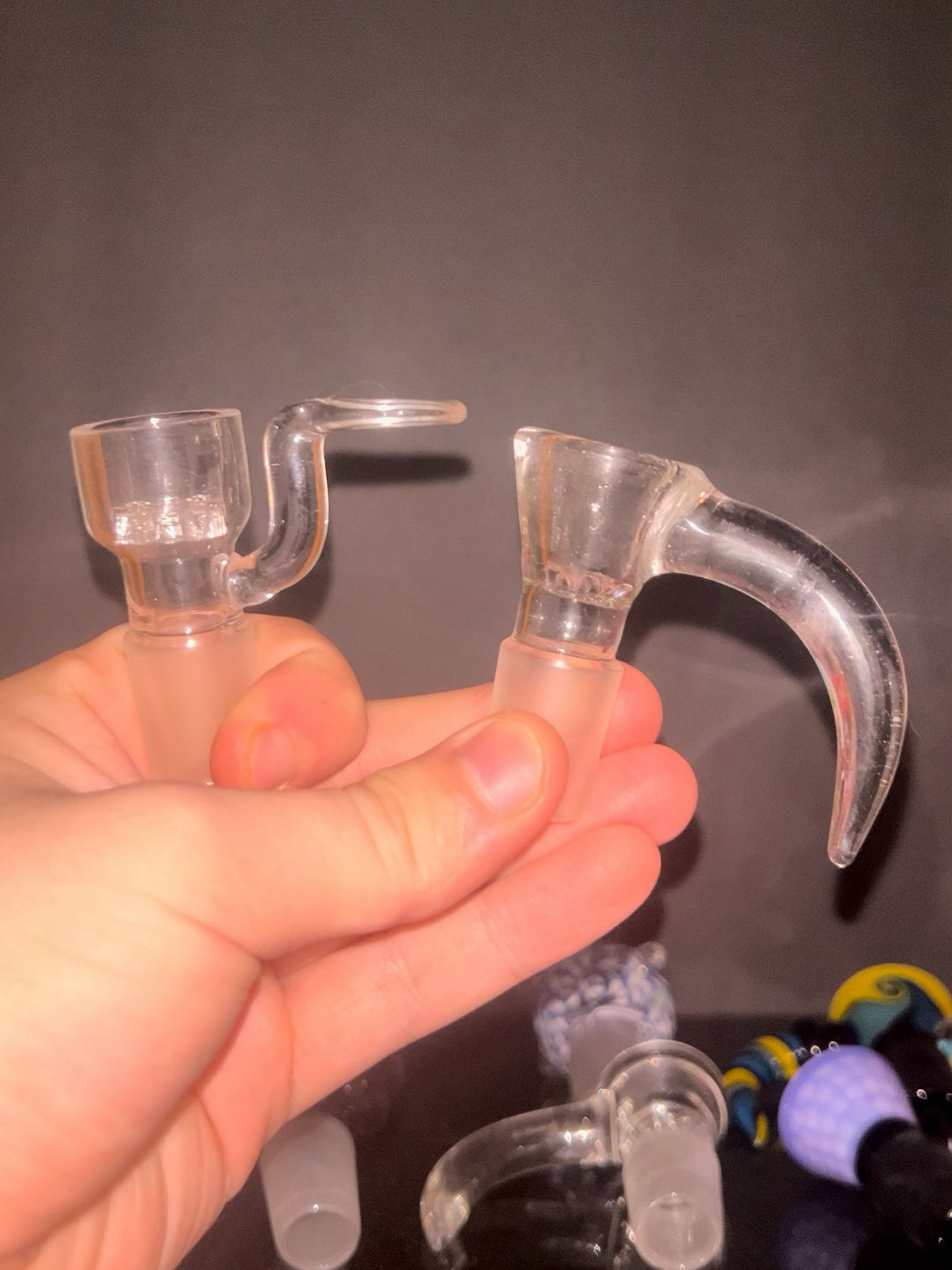 Preview pic of NO RESERVE - 2pack 6 Hole Greek Horn + 8 Hole Handle 18mm Slide Bundle