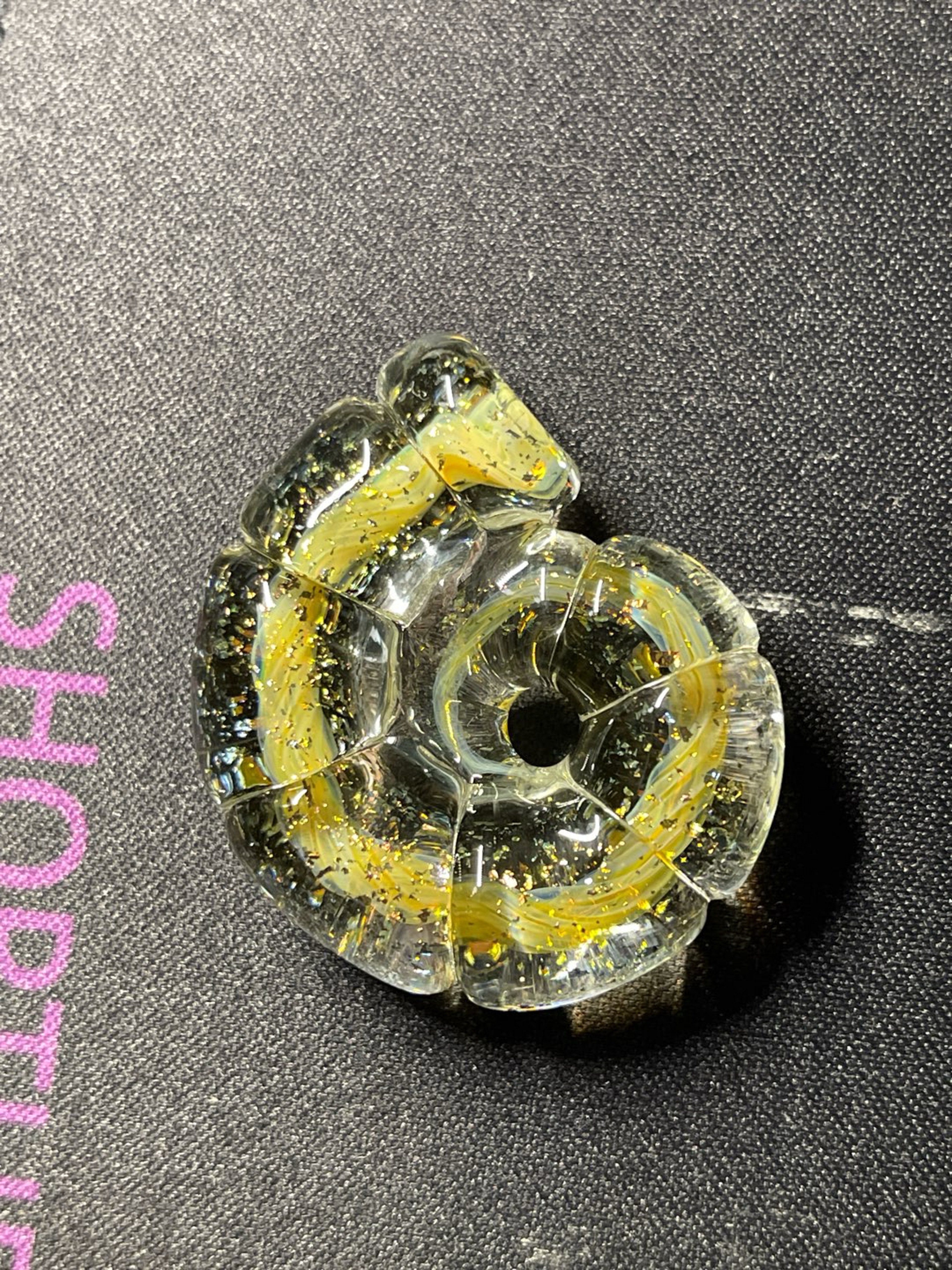 Preview pic of Amorphous Symphony x Cosmic Spun Ammonite Shell pendant