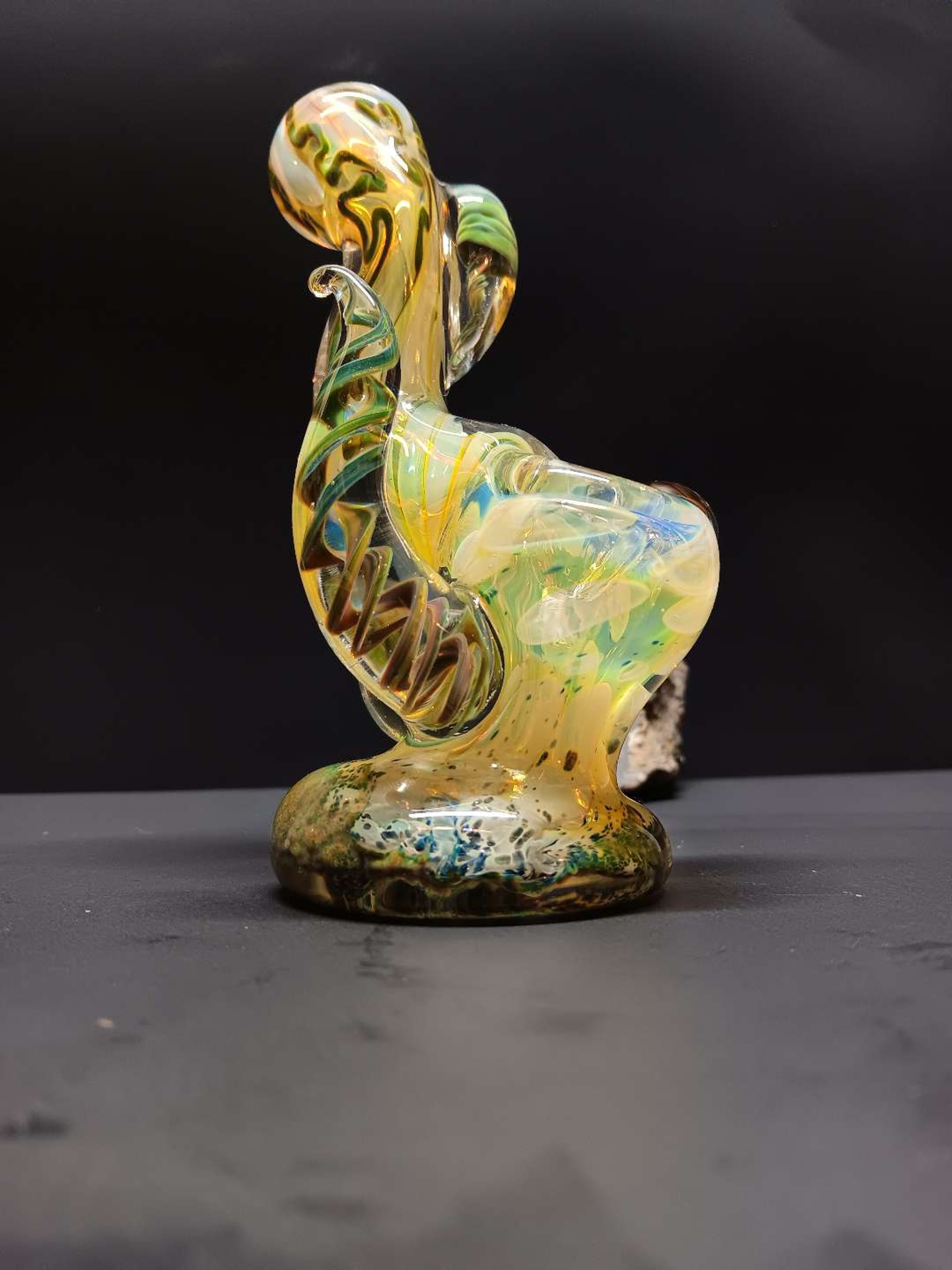 Preview pic of 5.5 in. Heavy Sherlock jellyfish marble pipe