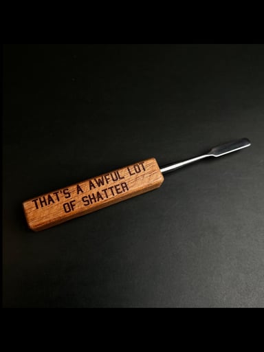 Preview pic of AWFUL LOT OF SHATTER Premium Wood Dab Tool