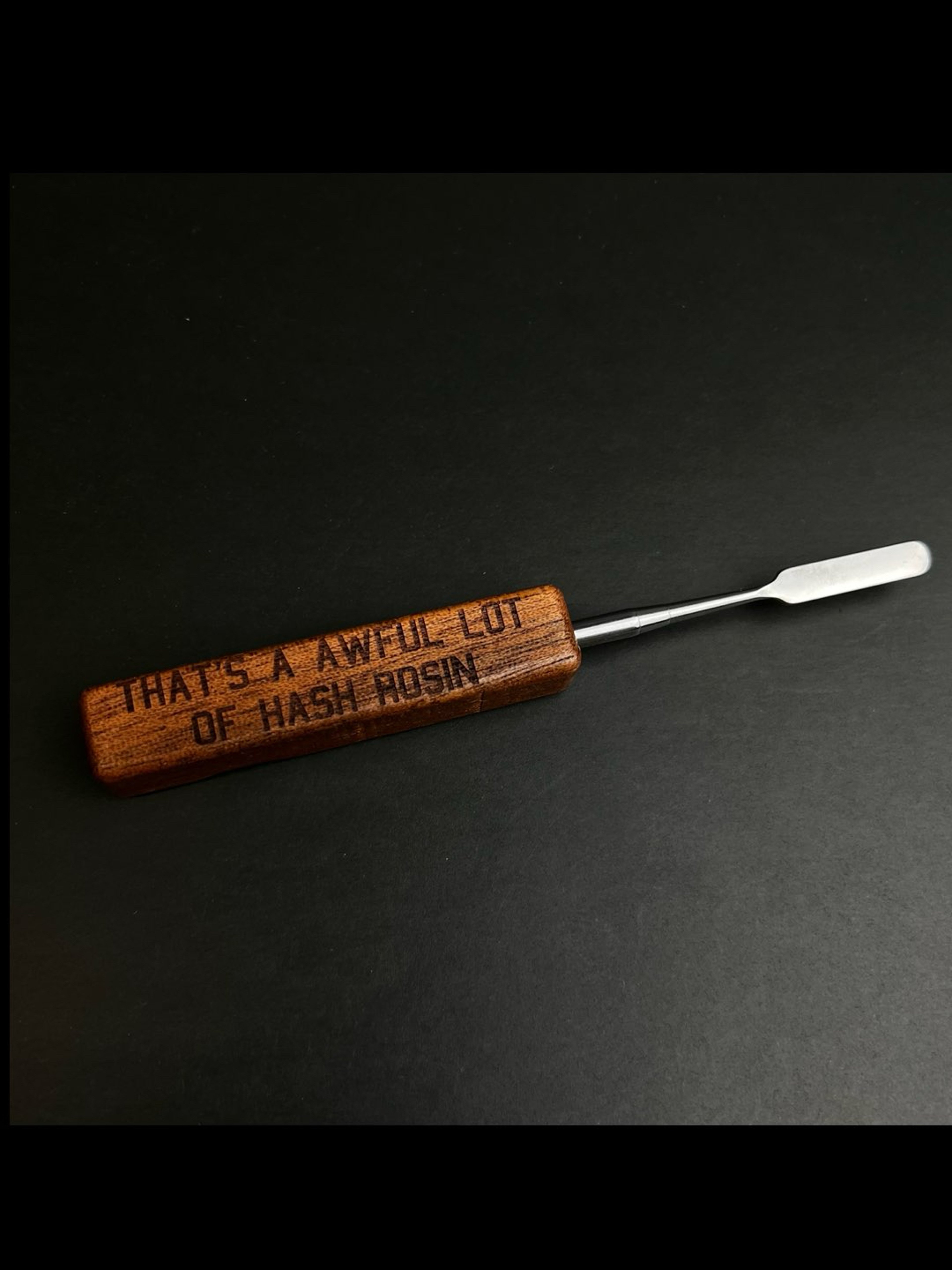 Preview pic of AWFUL LOT OF HASH ROSIN Premium Wood Dab ToolSI