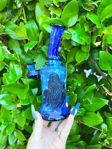 Preview pic of Blue Galaxy Ghost Face Rig Made By Raya Glass