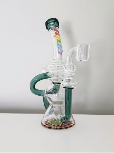 Preview pic of 8.5"H Falcon Recycler + Banger***Free Shipping***