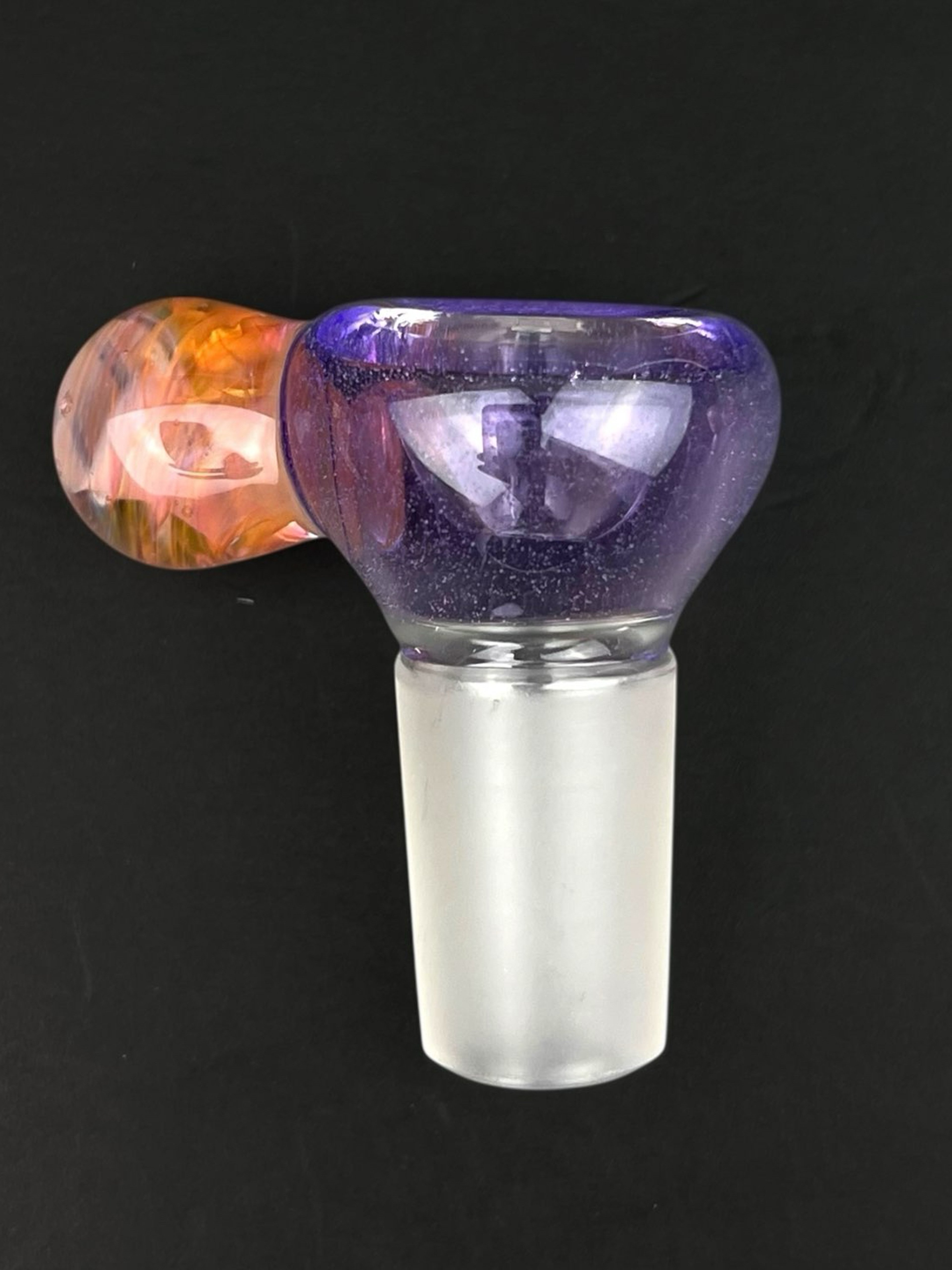 Preview pic of 18mm Single Hole Glass Bowl Slide by The Beardless Menace