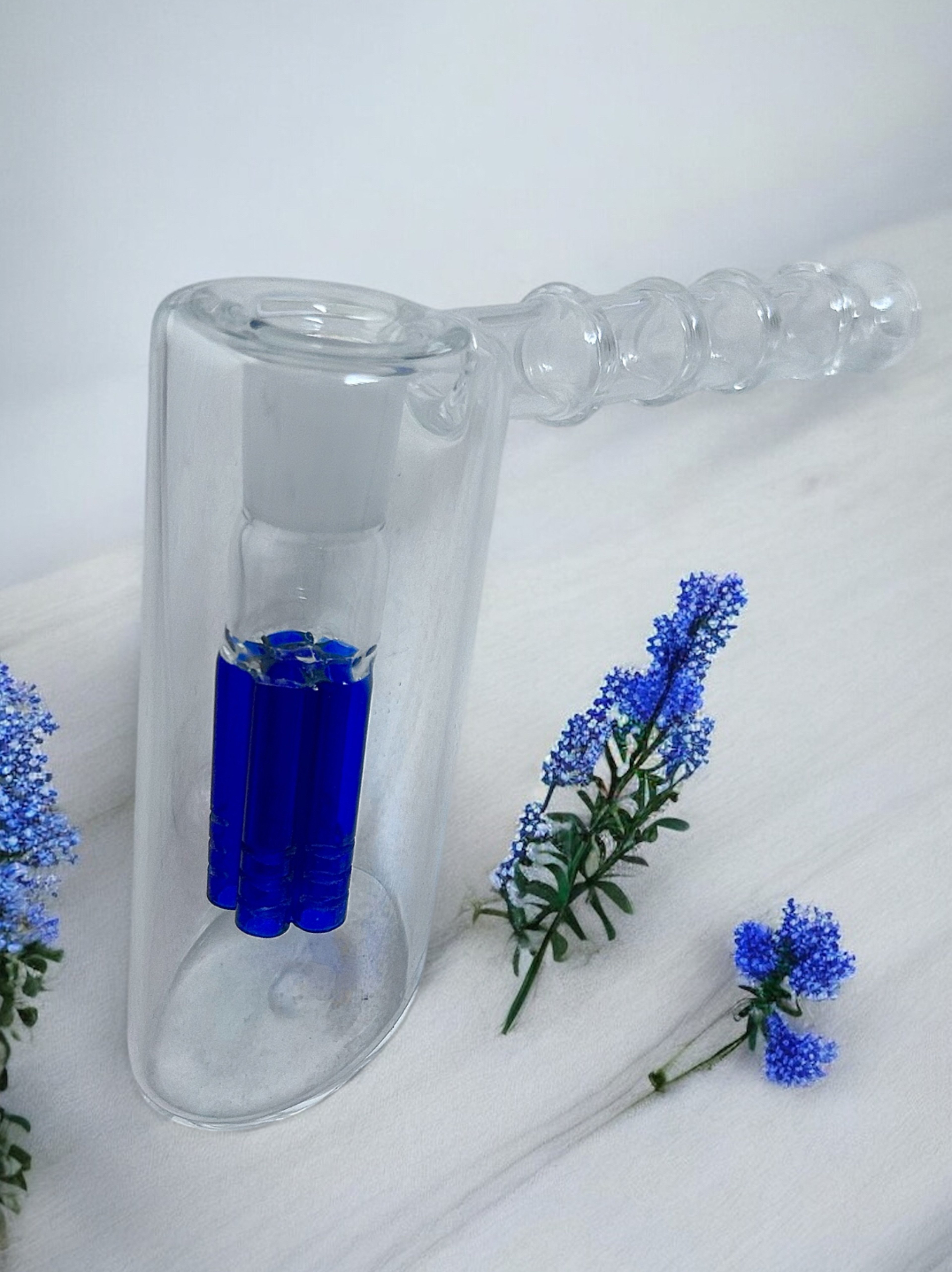Preview pic of Hammer Bubbler 5 Arm Royal Blue 🦋 Percolator & 14mm Female Joint