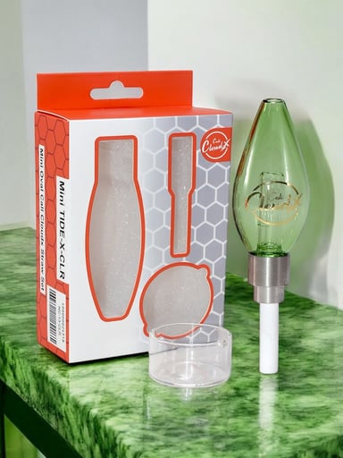 Preview pic of Mini Oval Cali Straw Set Green ☘️ Mini TIDE-X-CLR Nectar Collector