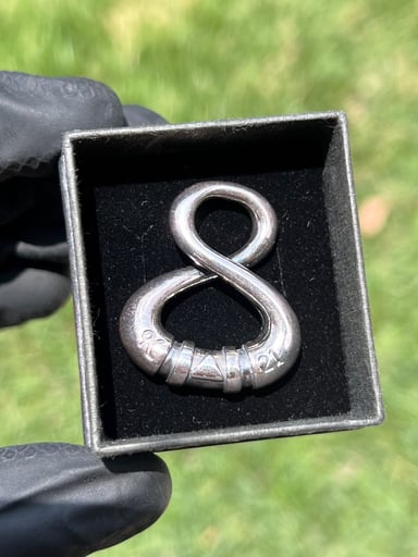 Preview pic of Kuhns X Natey Love solid silver infinity