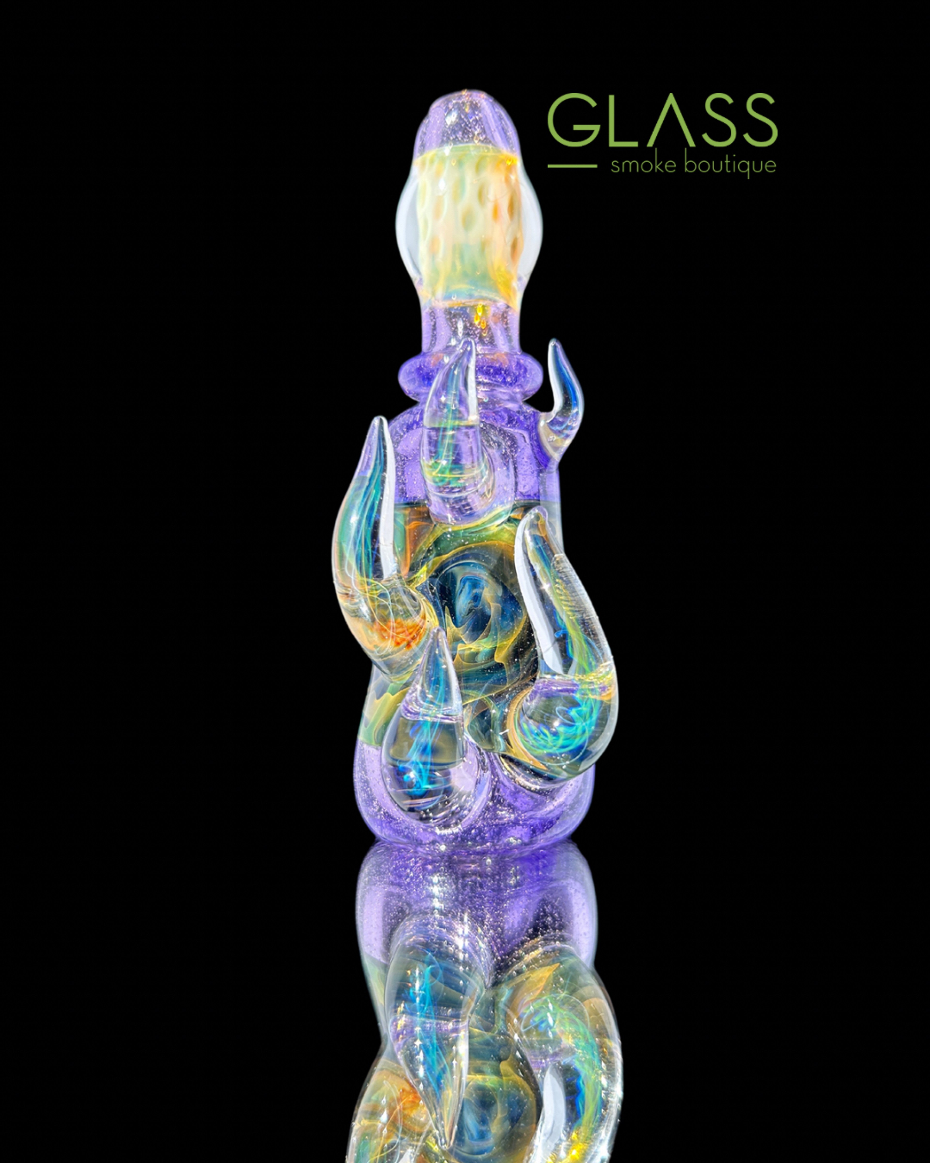 Preview pic of Heady Horned Chillum by Jakers Glass