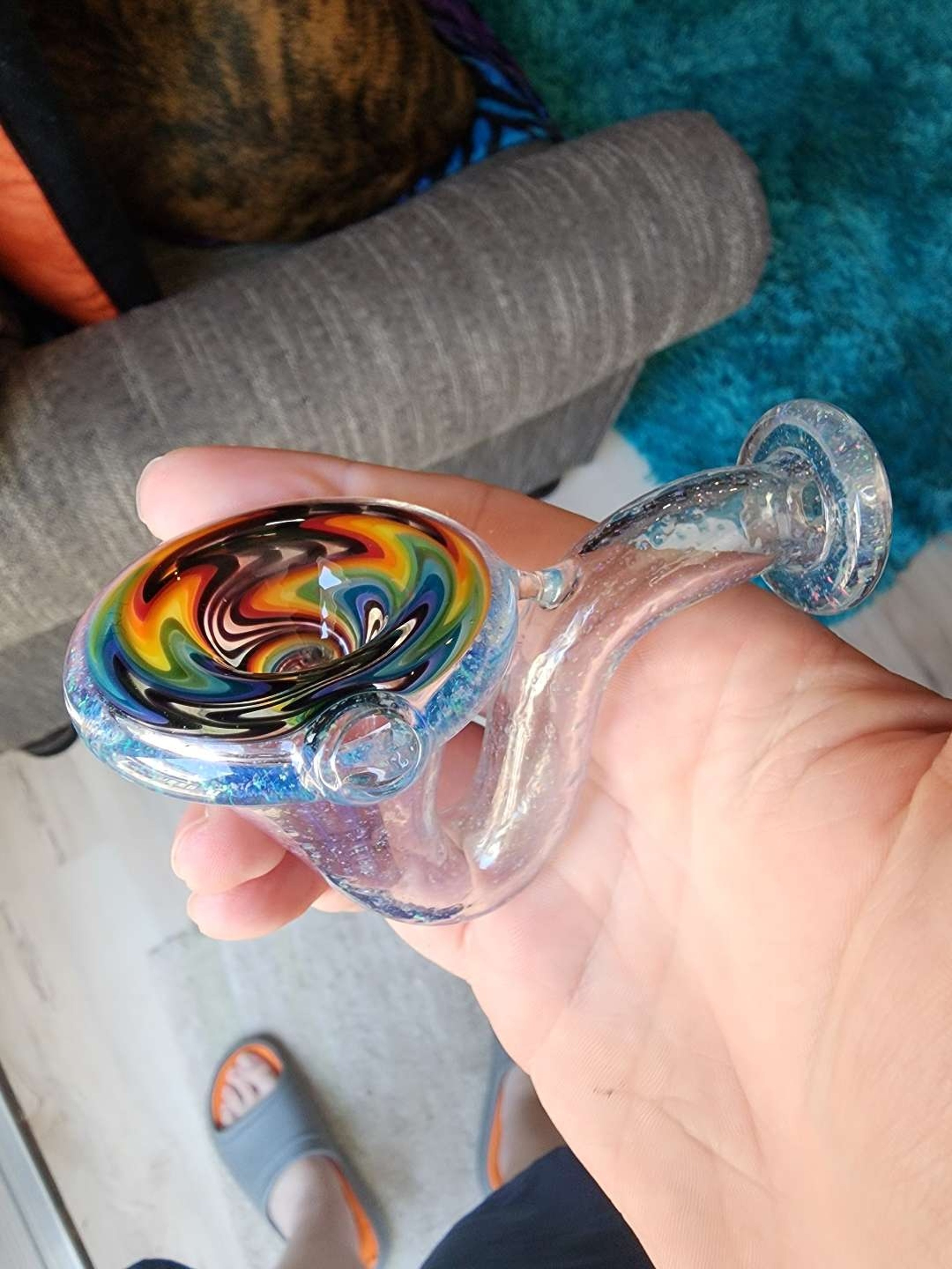 Preview pic of Lid glass crushed opal uv sherlock