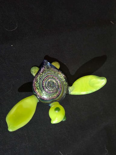 Preview pic of Mod Marble Glass Dichro Turtle