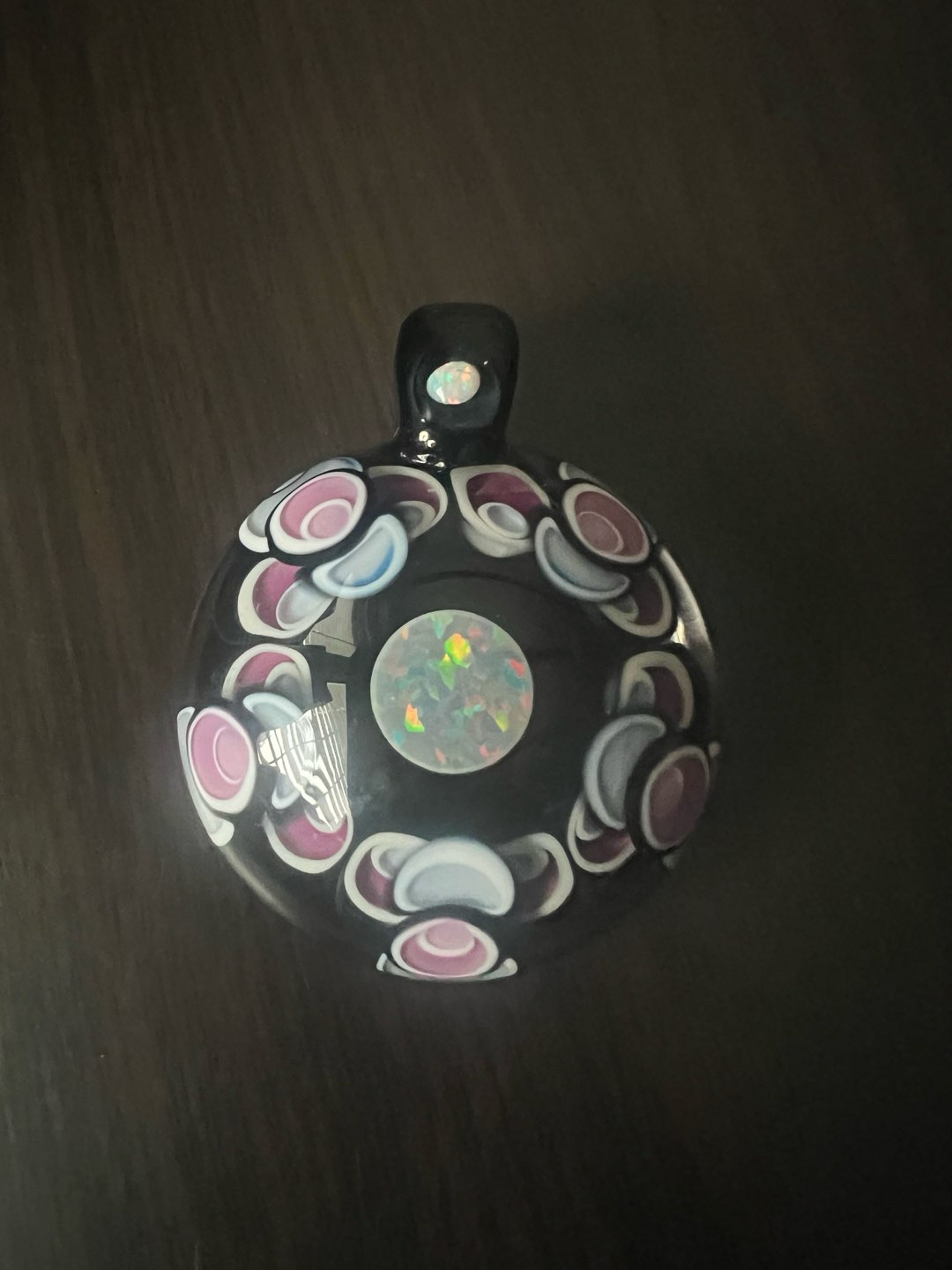 Preview pic of Opal dot stack pendant