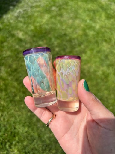 Preview pic of Carl Eifler fumed shot glasses