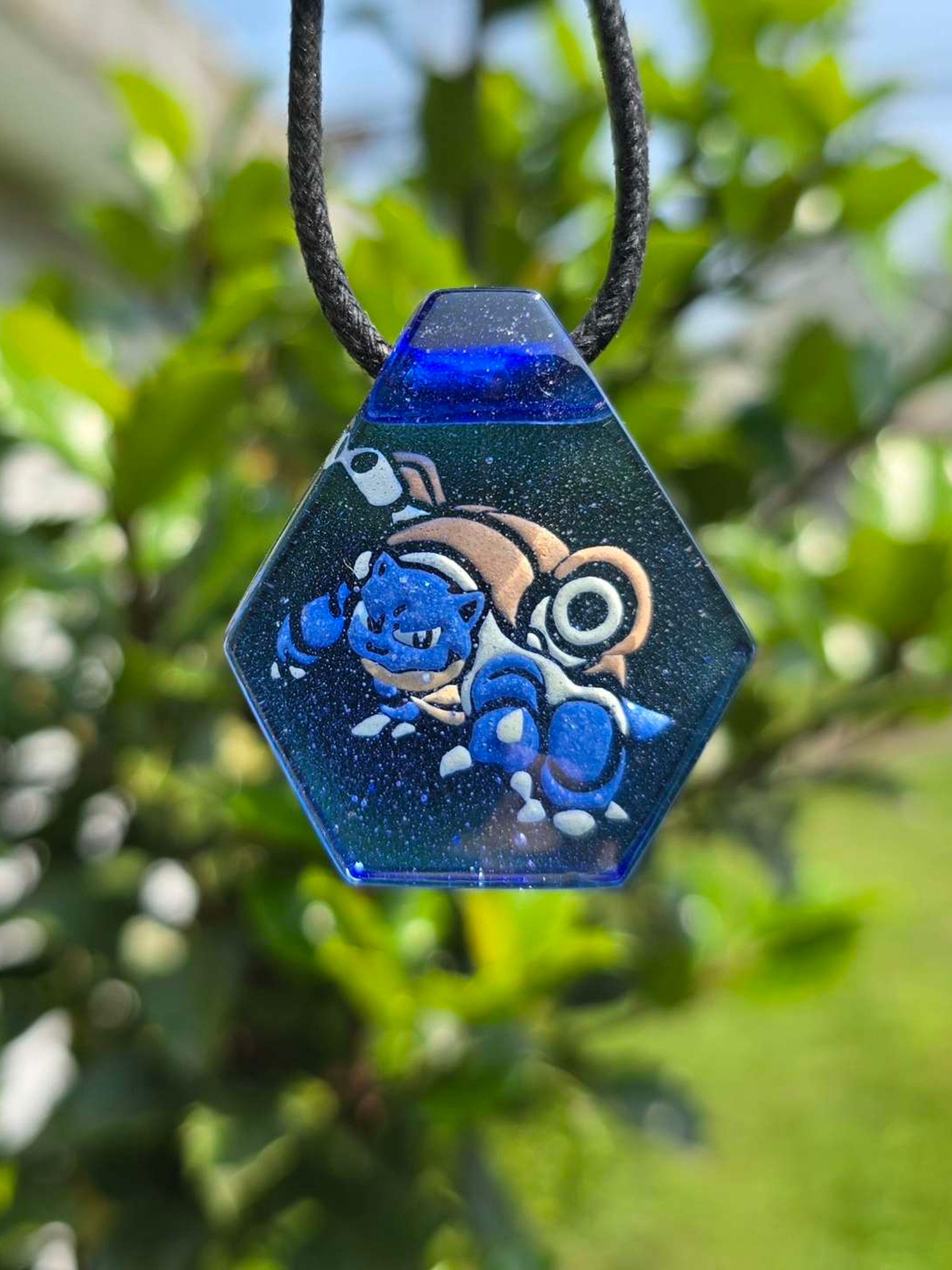 Preview pic of Blastoise Blue Layered Glow Pendant