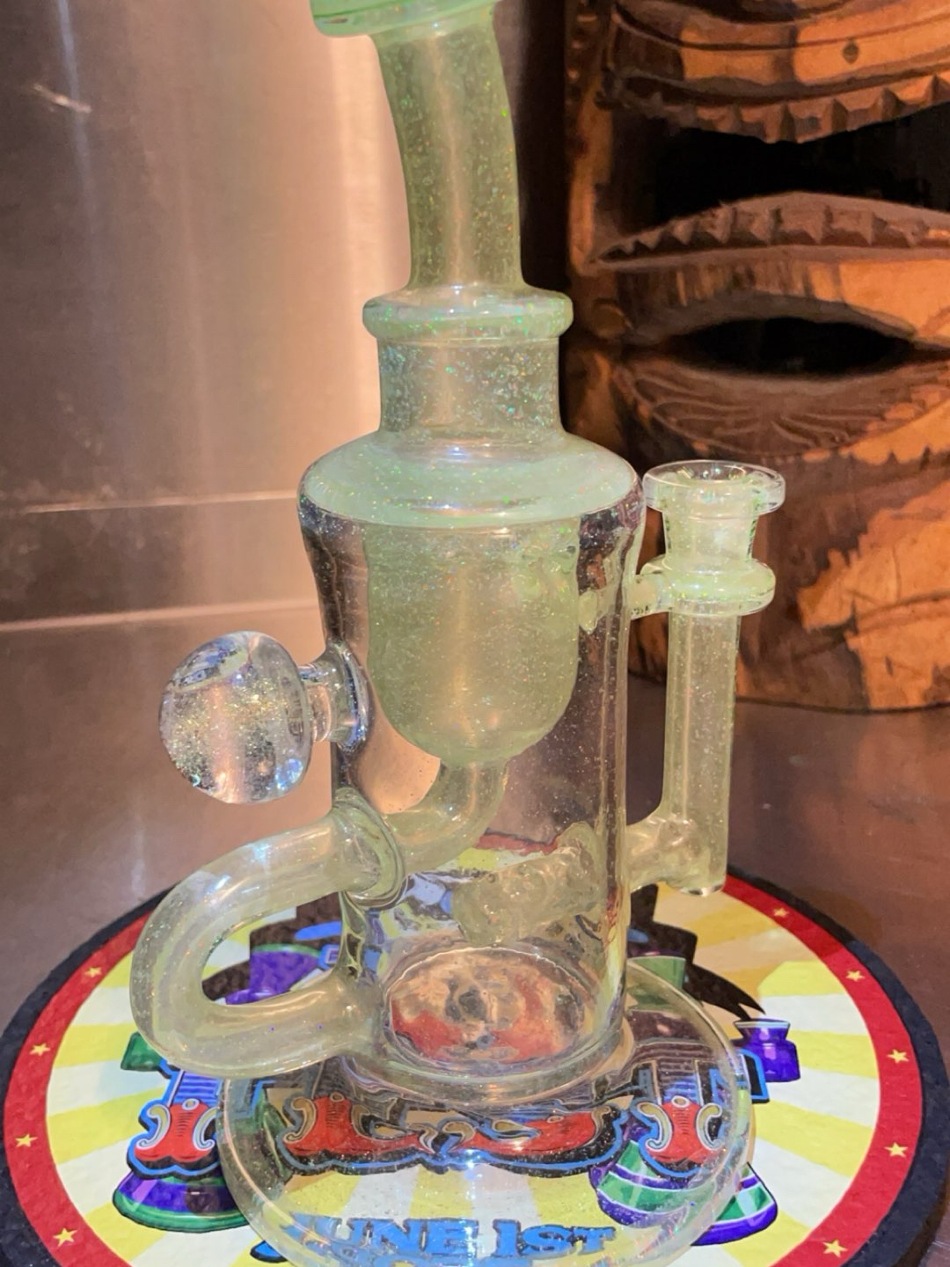 Preview pic of 2k25 phattassglass pure crushed opal on greasy